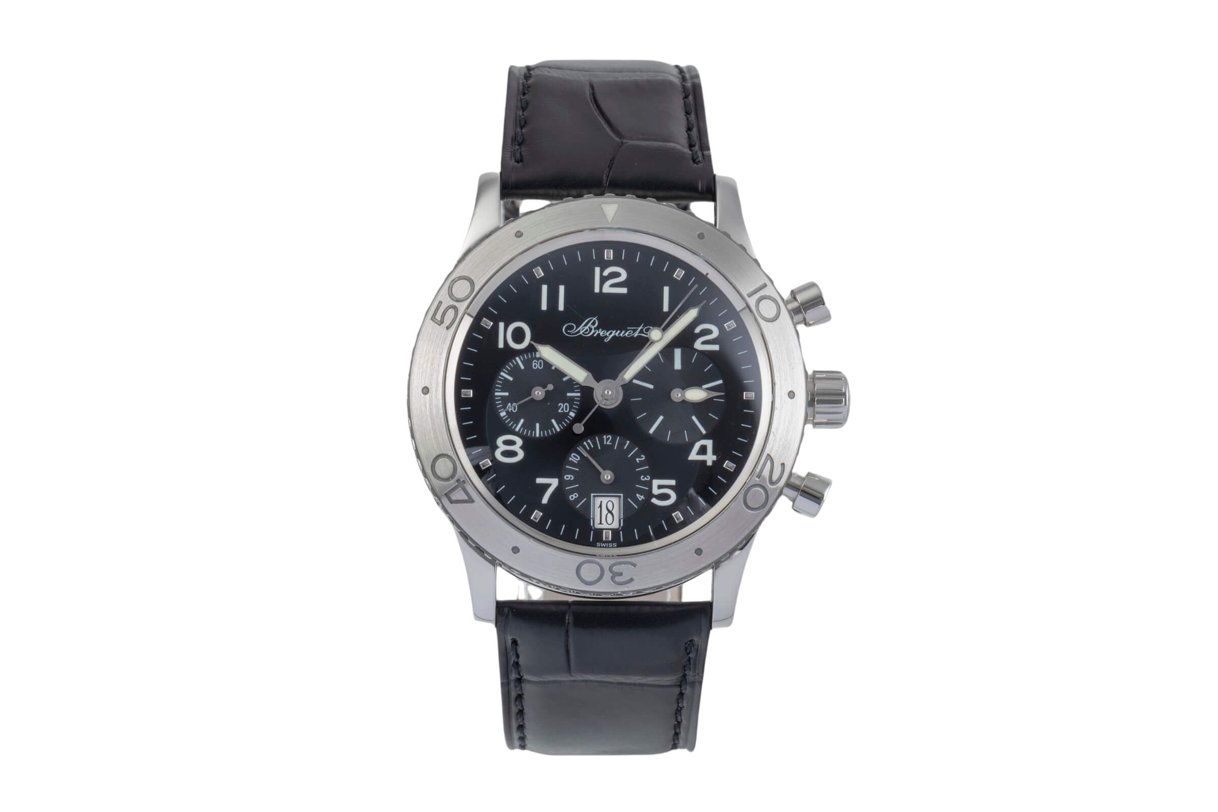 Breguet Type XX Chronograph Edelstahl Automatik Herrenuhr Ref. 3820  [2406495]