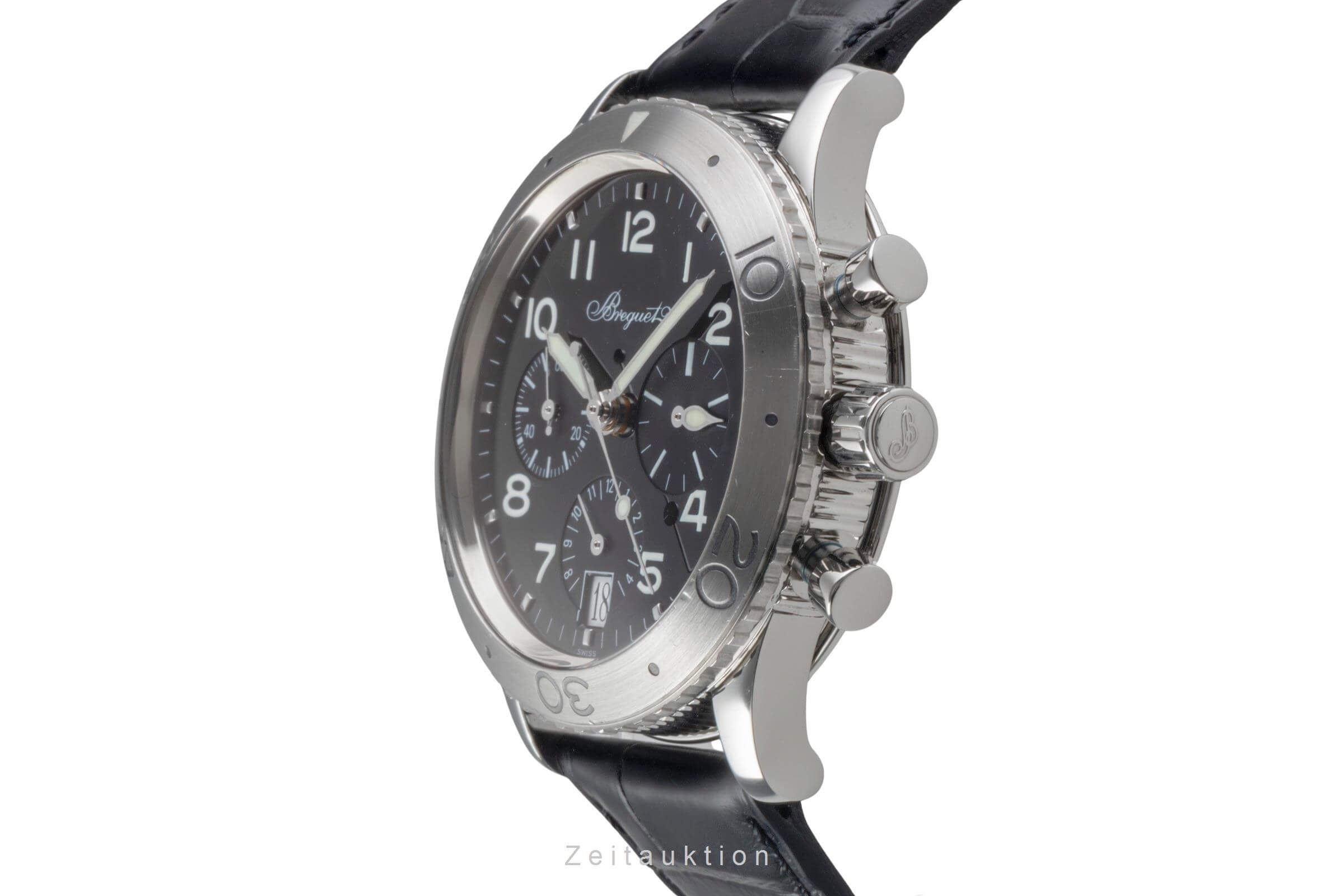 Breguet Type XX Chronograph Edelstahl Automatik Herrenuhr Ref. 3820  [2406495]
