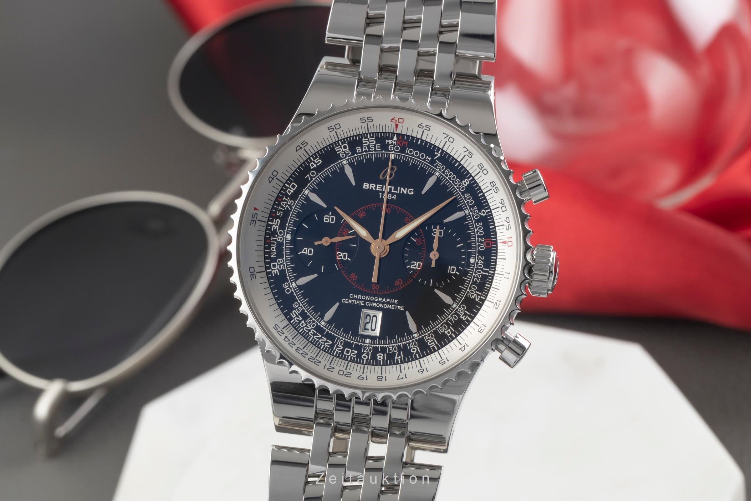 Breitling Montbrillant cronografo acciaio automatismo orologio da uomo A23340  [2406503]