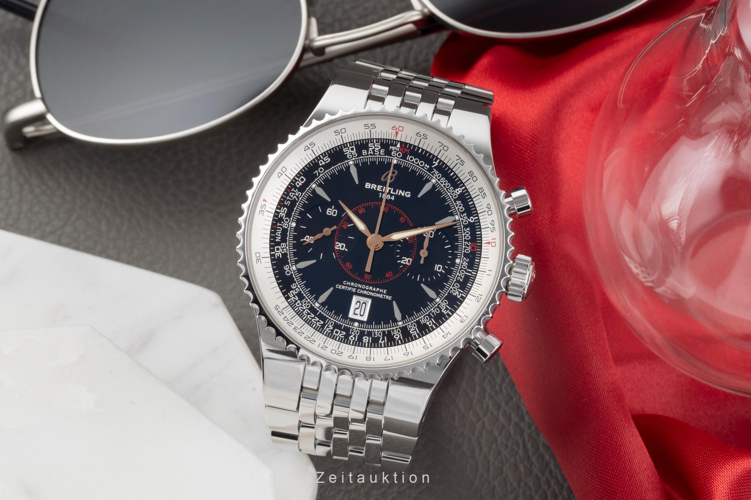 Breitling Montbrillant cronografo acciaio automatismo orologio da uomo A23340  [2406503]