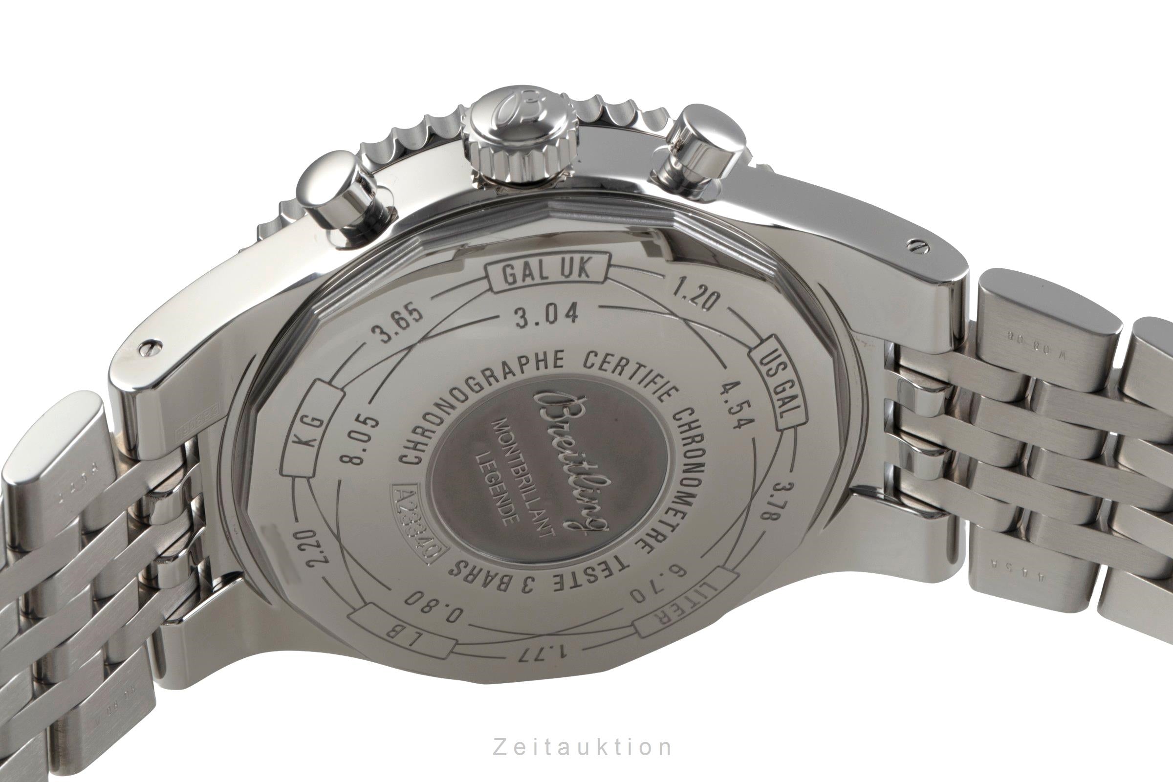 Breitling Montbrillant cronografo acciaio automatismo orologio da uomo A23340  [2406503]