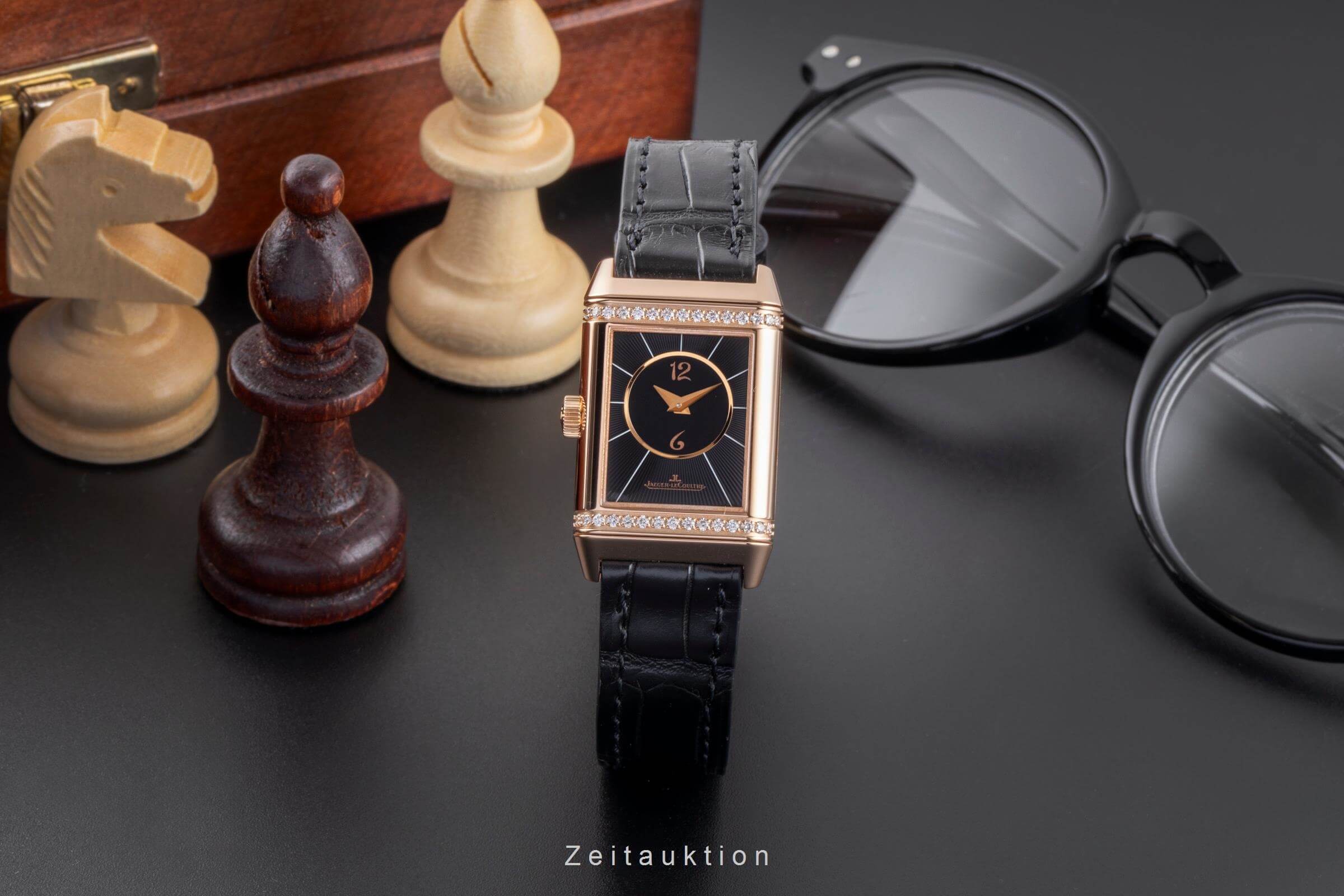 Jaeger LeCoultre Reverso 18 ct red gold manual winding women's watch Q2662430  211.2.44  [2406513]