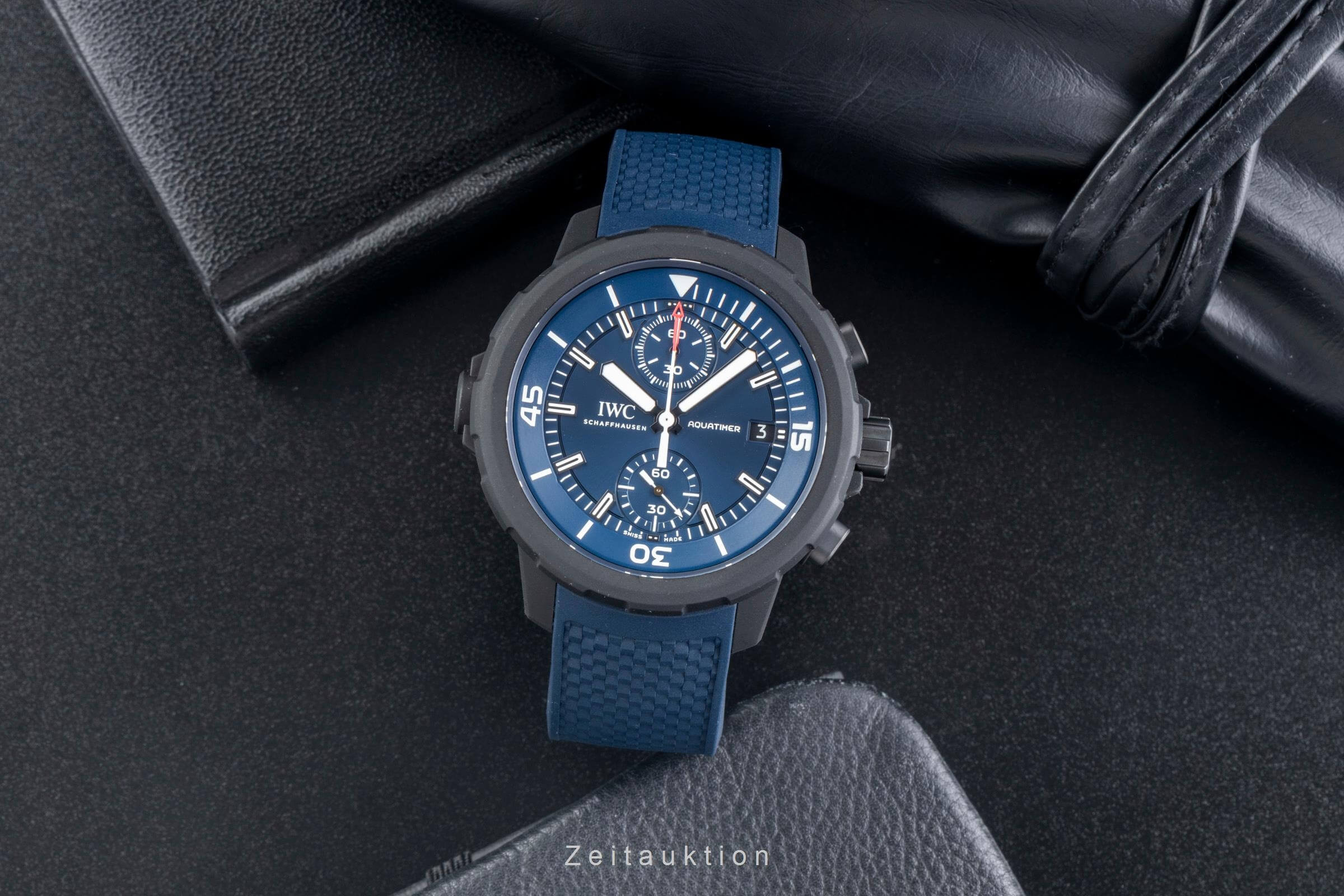 IWC Aquatimer cronografo acciaio / gomma da cancellare automatismo orologio da uomo IW379507  [2406552]