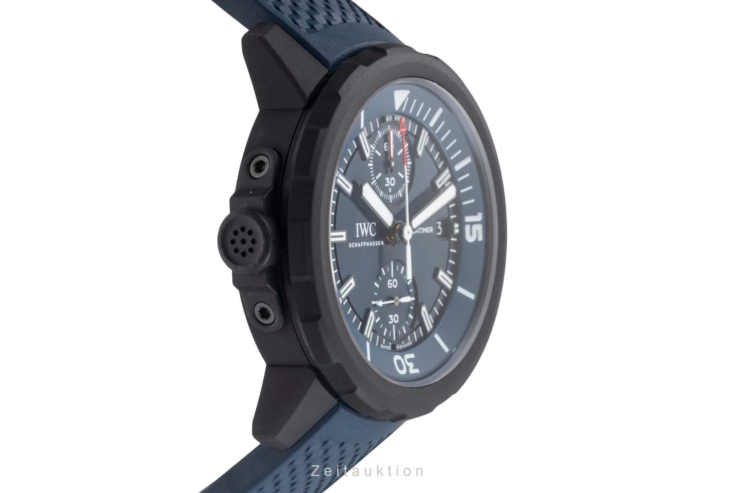 IWC Aquatimer cronografo acciaio / gomma da cancellare automatismo orologio da uomo IW379507  [2406552]