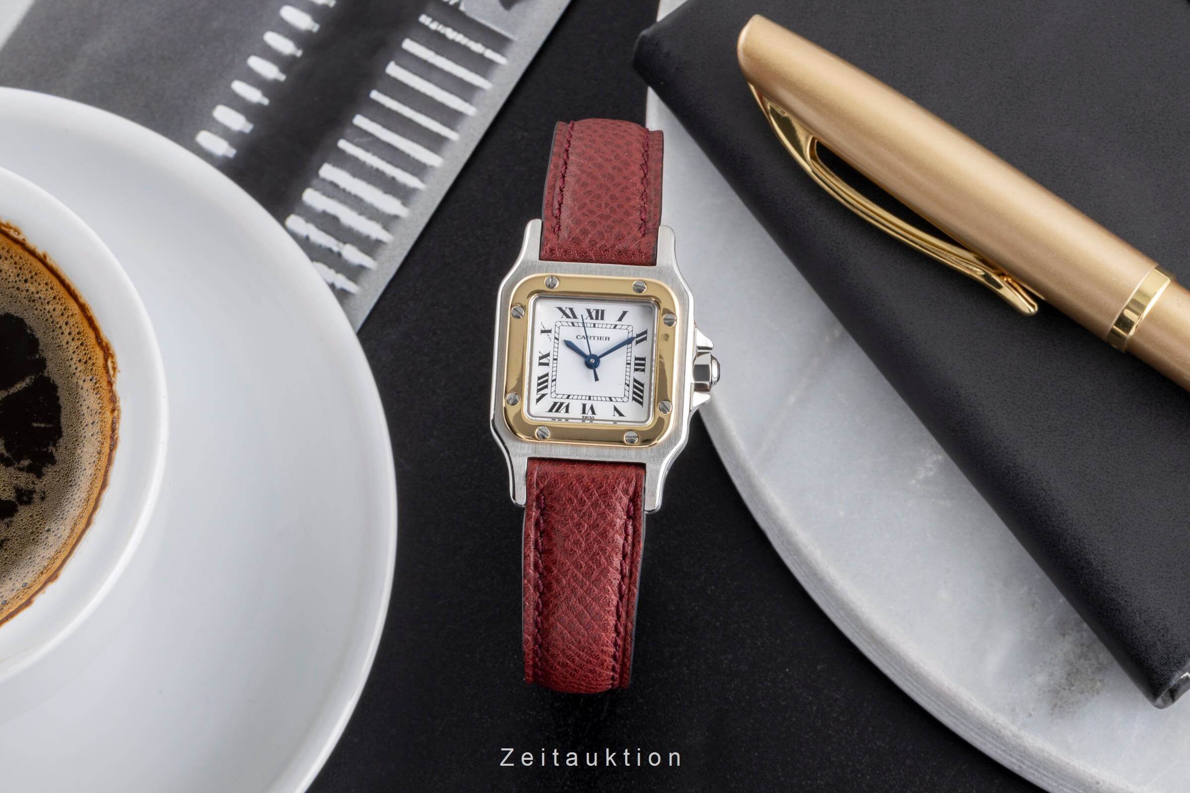 Cartier Santos acier / or  automatique montre pour femmes 0902  [2406568]