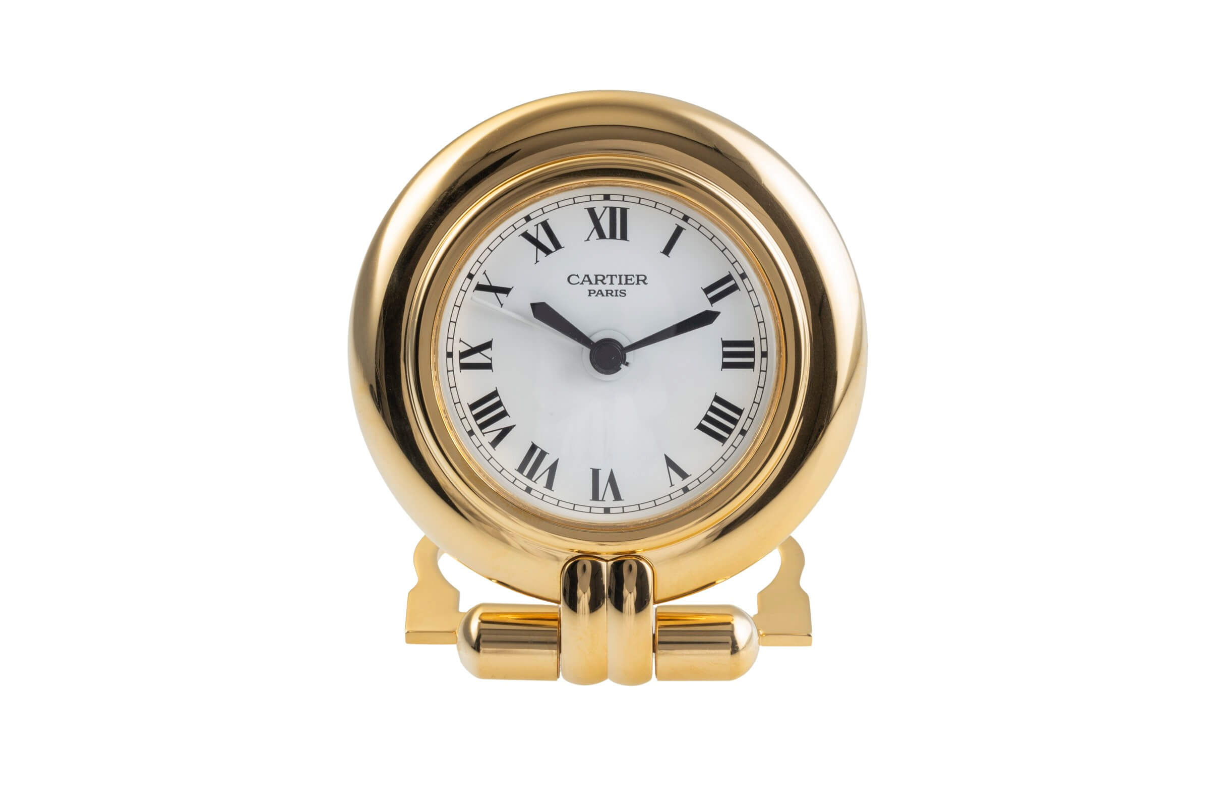 Cartier Pendulette gilt / steel quartz unisex Vintage  [2406570]