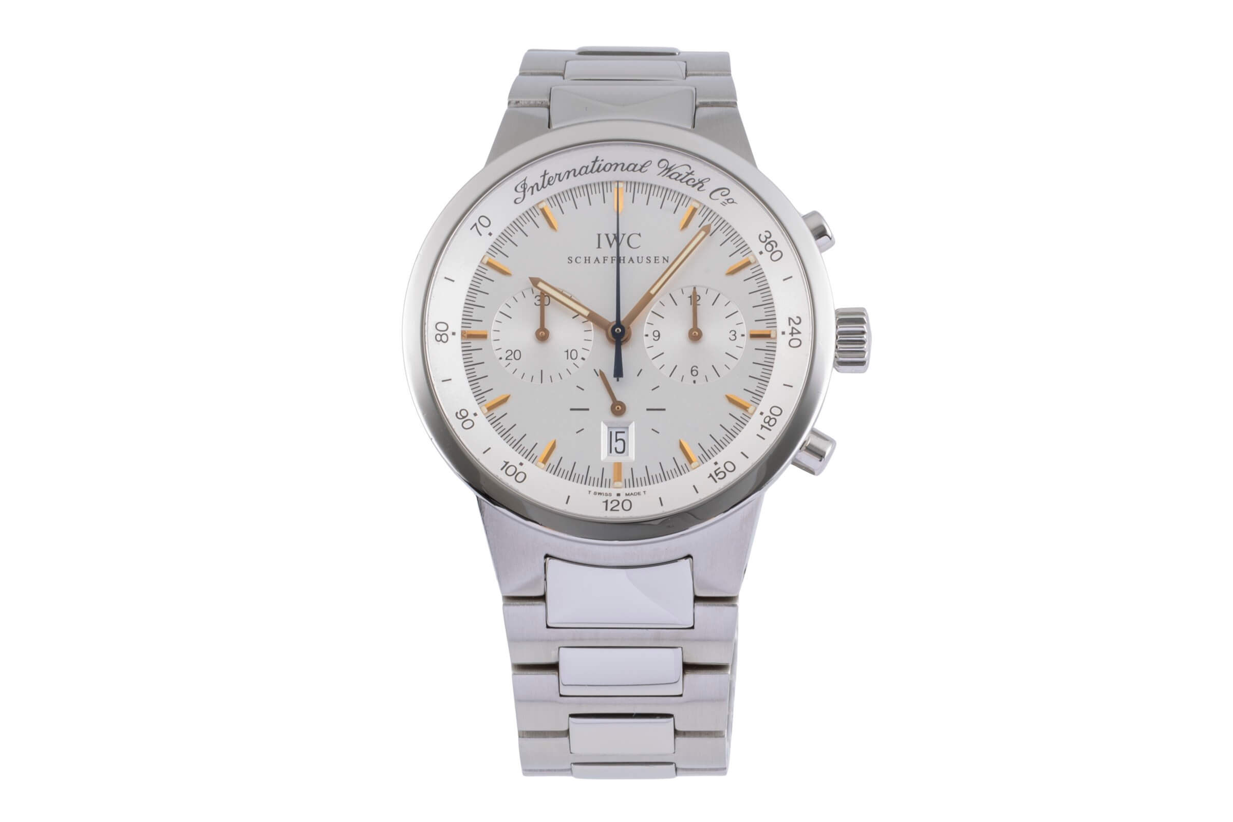 IWC GST chronographe acier quartz montre pour hommes IW372703  [2406575]