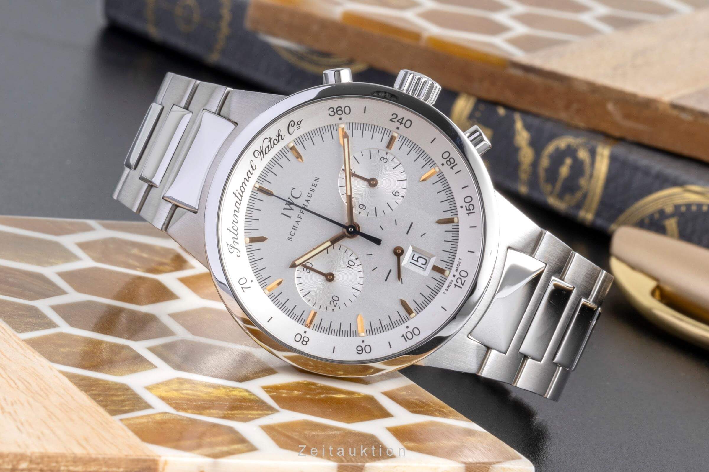 IWC GST chronographe acier quartz montre pour hommes IW372703  [2406575]