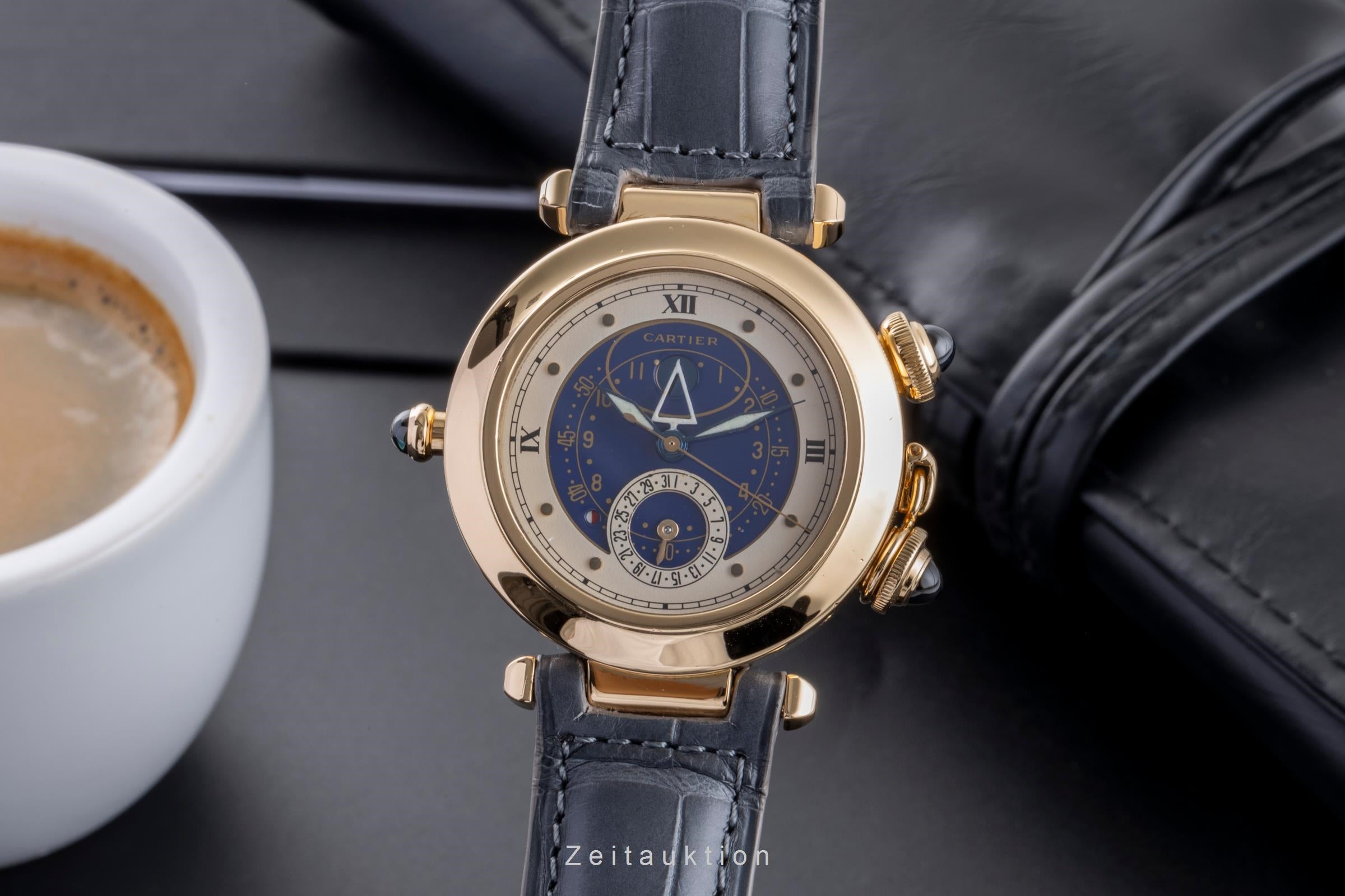 Cartier Pasha oro 18 ct quarzo orologio da uomo 30011  [2406581]