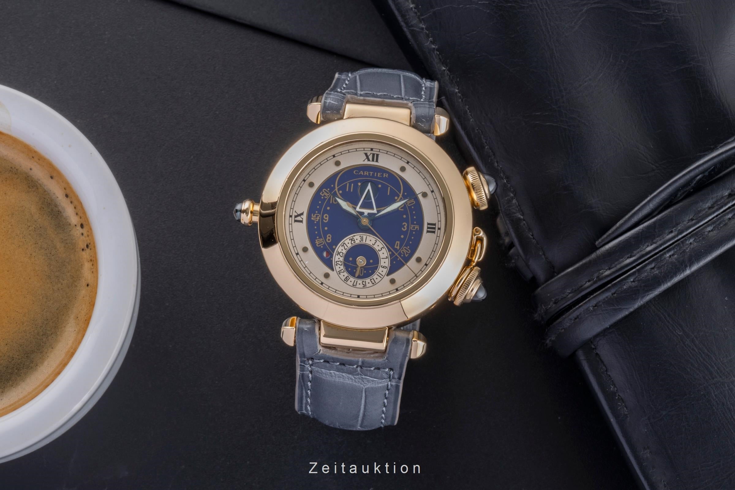 Cartier Pasha oro 18 ct quarzo orologio da uomo 30011  [2406581]