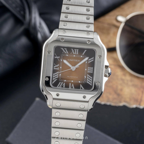Cartier Santos acero automático reloj para caballeros WSSA0065 LP: 7600EUR  [2406604]