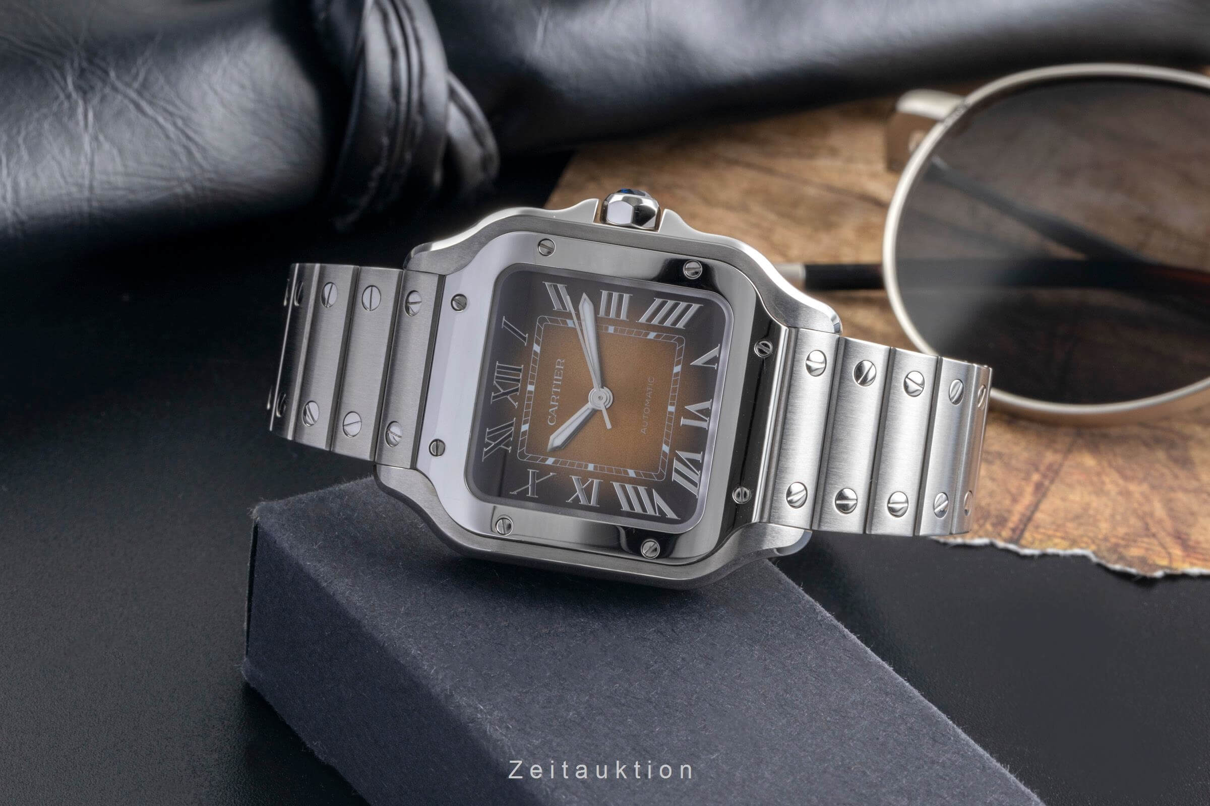 Cartier Santos acero automático reloj para caballeros WSSA0065 LP: 7600EUR  [2406604]