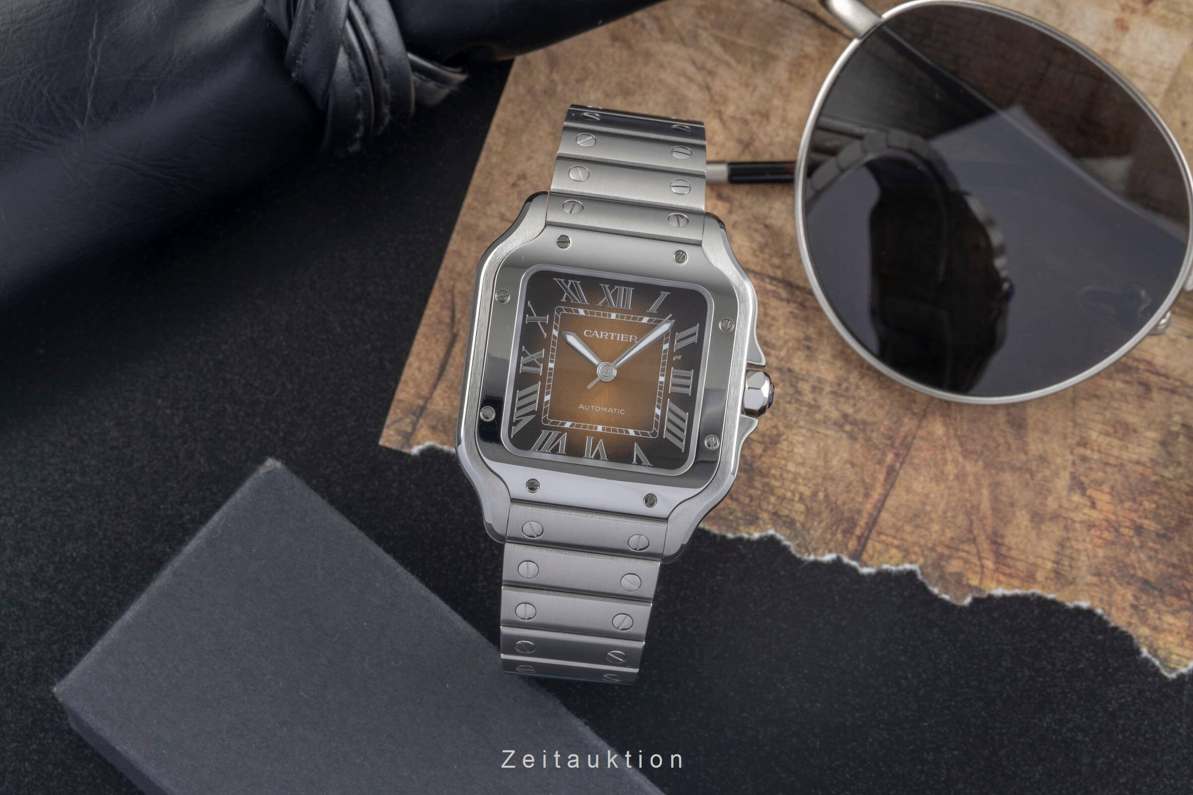 Cartier Santos acero automático reloj para caballeros WSSA0065 LP: 7600EUR  [2406604]