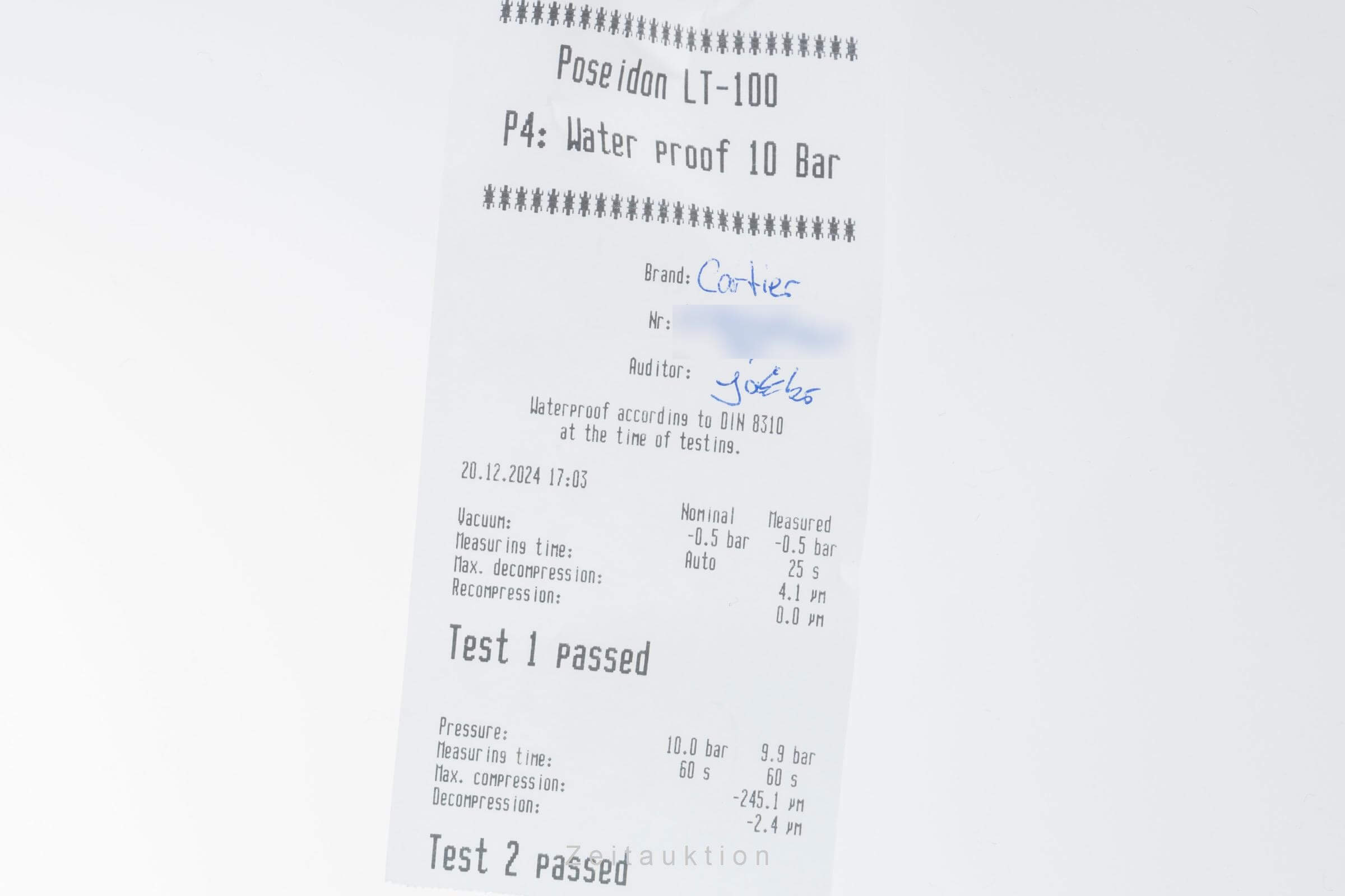 Cartier Santos acero automático reloj para caballeros WSSA0065 LP: 7600EUR  [2406604]