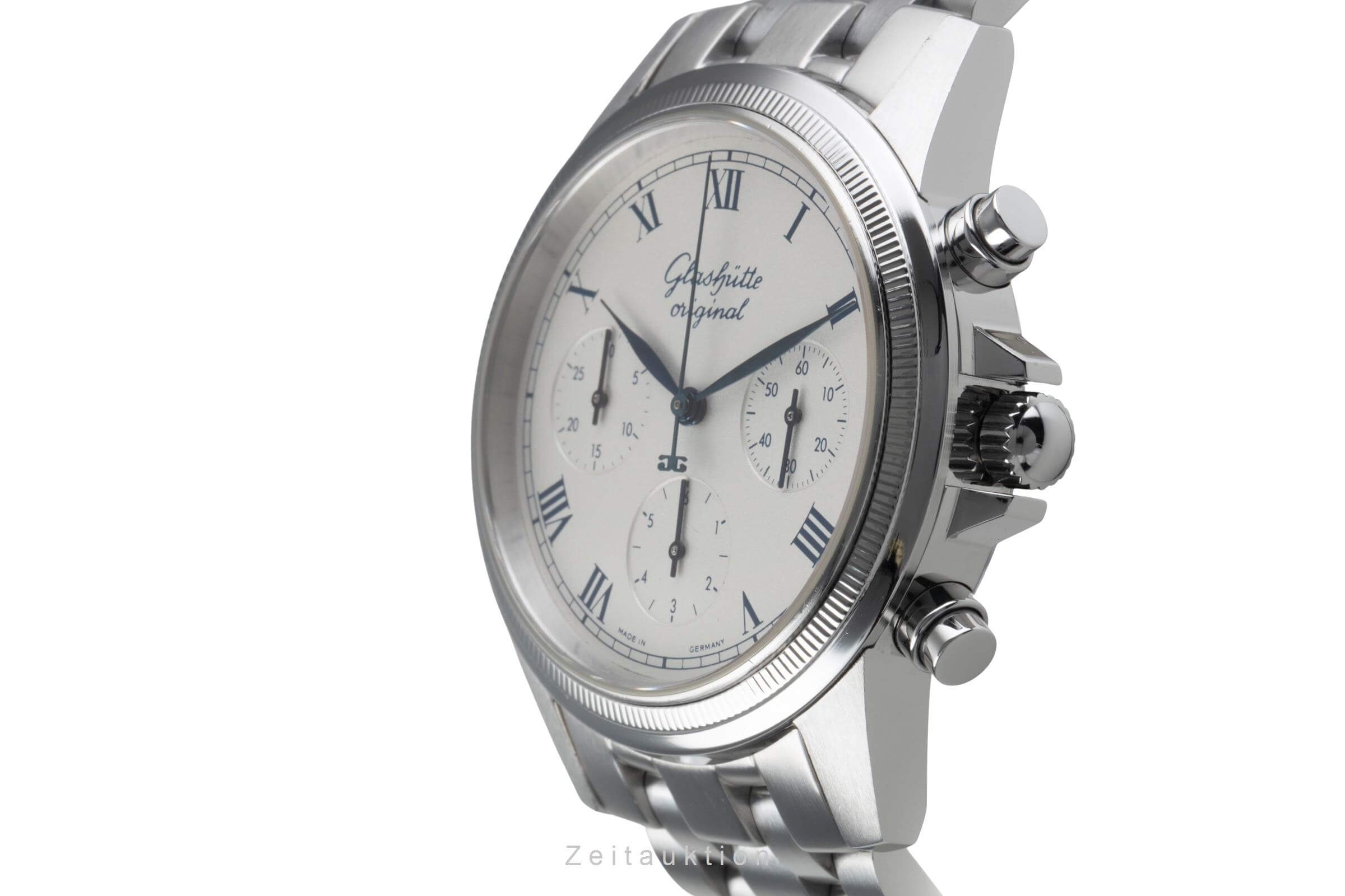 Glashütte Senator cronógrafo acero automático reloj para caballeros 10-66-02-03-04  [2406613]