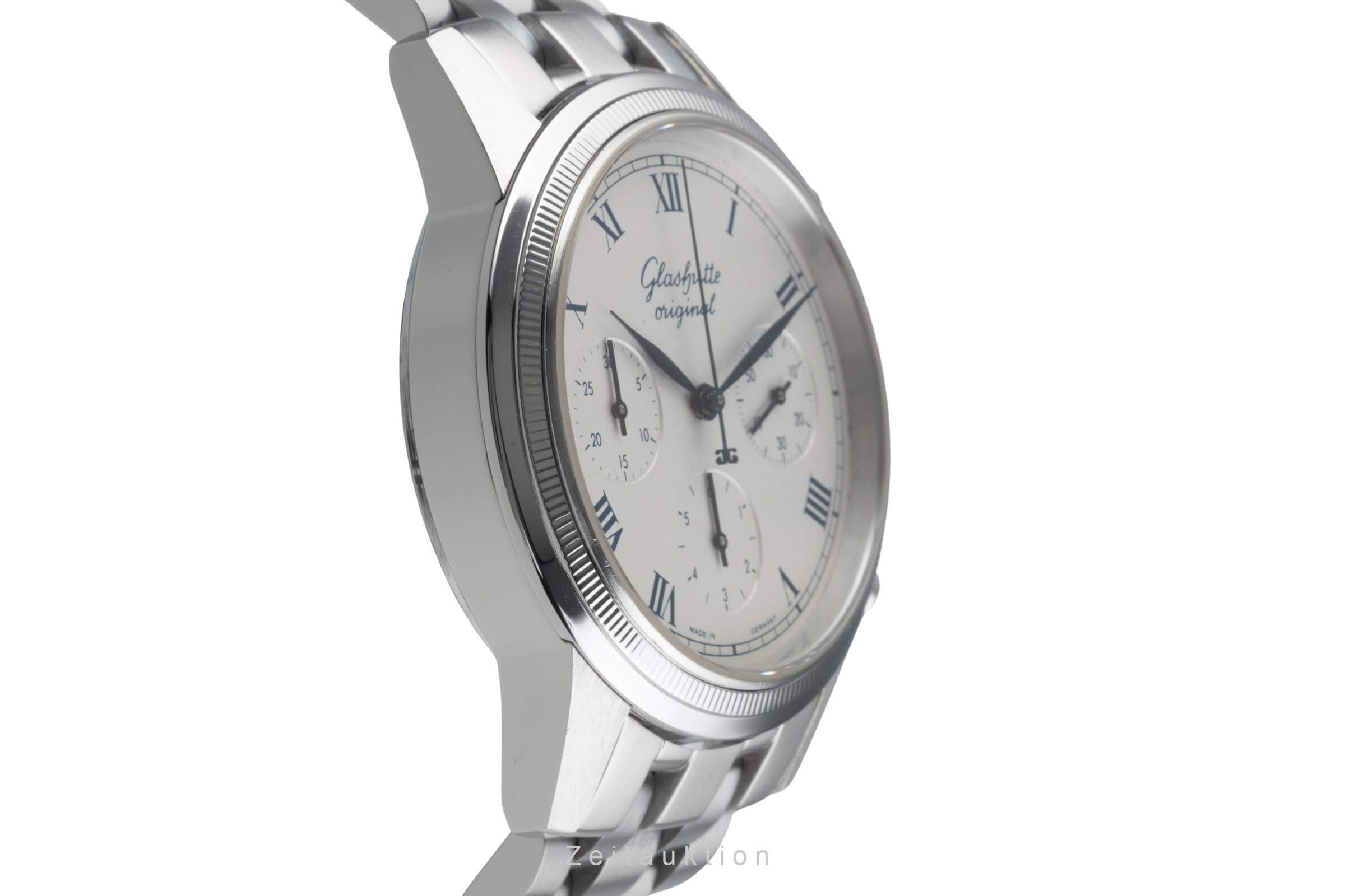 Glashütte Senator cronógrafo acero automático reloj para caballeros 10-66-02-03-04  [2406613]