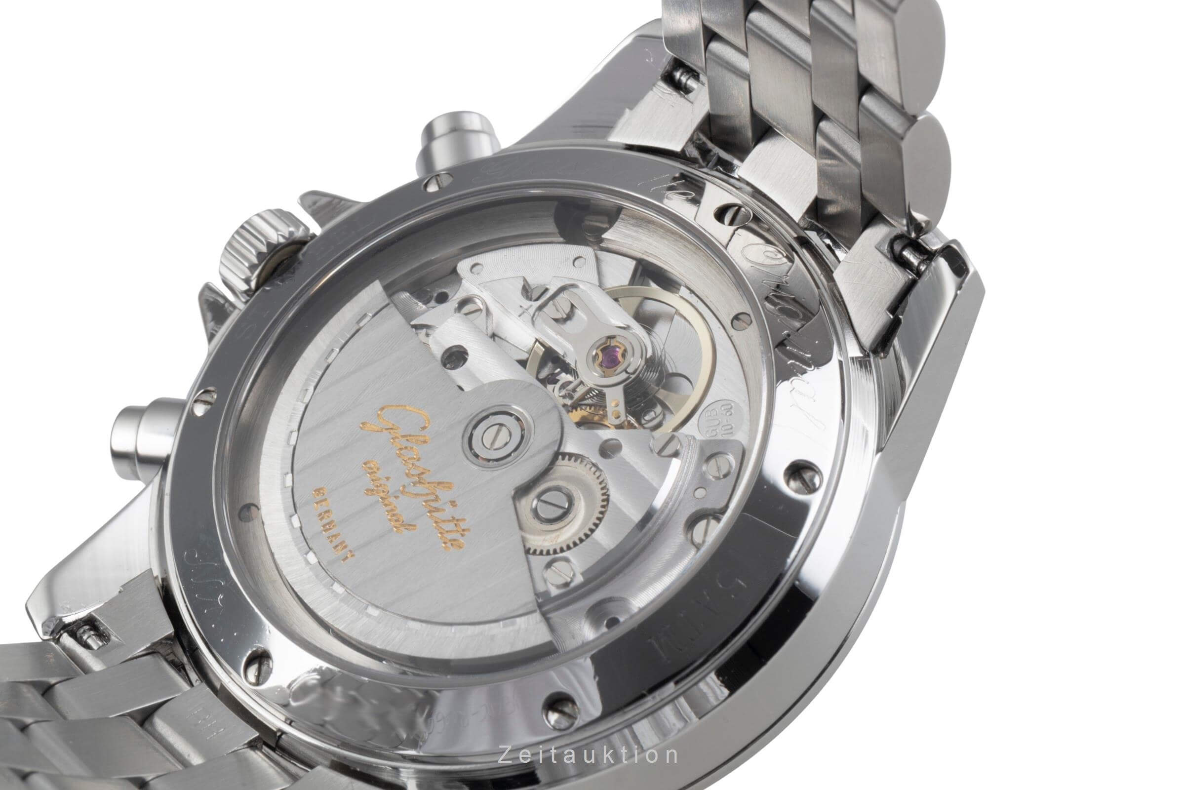 Glashütte Senator cronógrafo acero automático reloj para caballeros 10-66-02-03-04  [2406613]