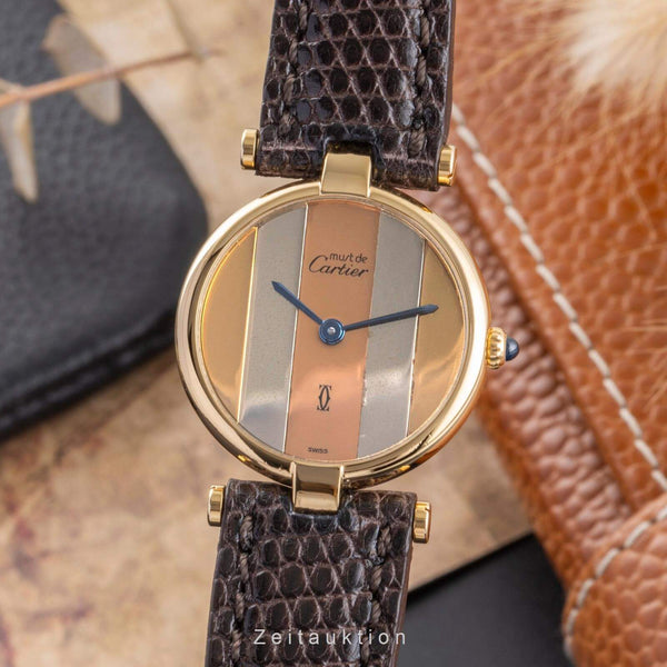 Cartier Vermeil argent doré quartz montre pour femmes  [2406645]