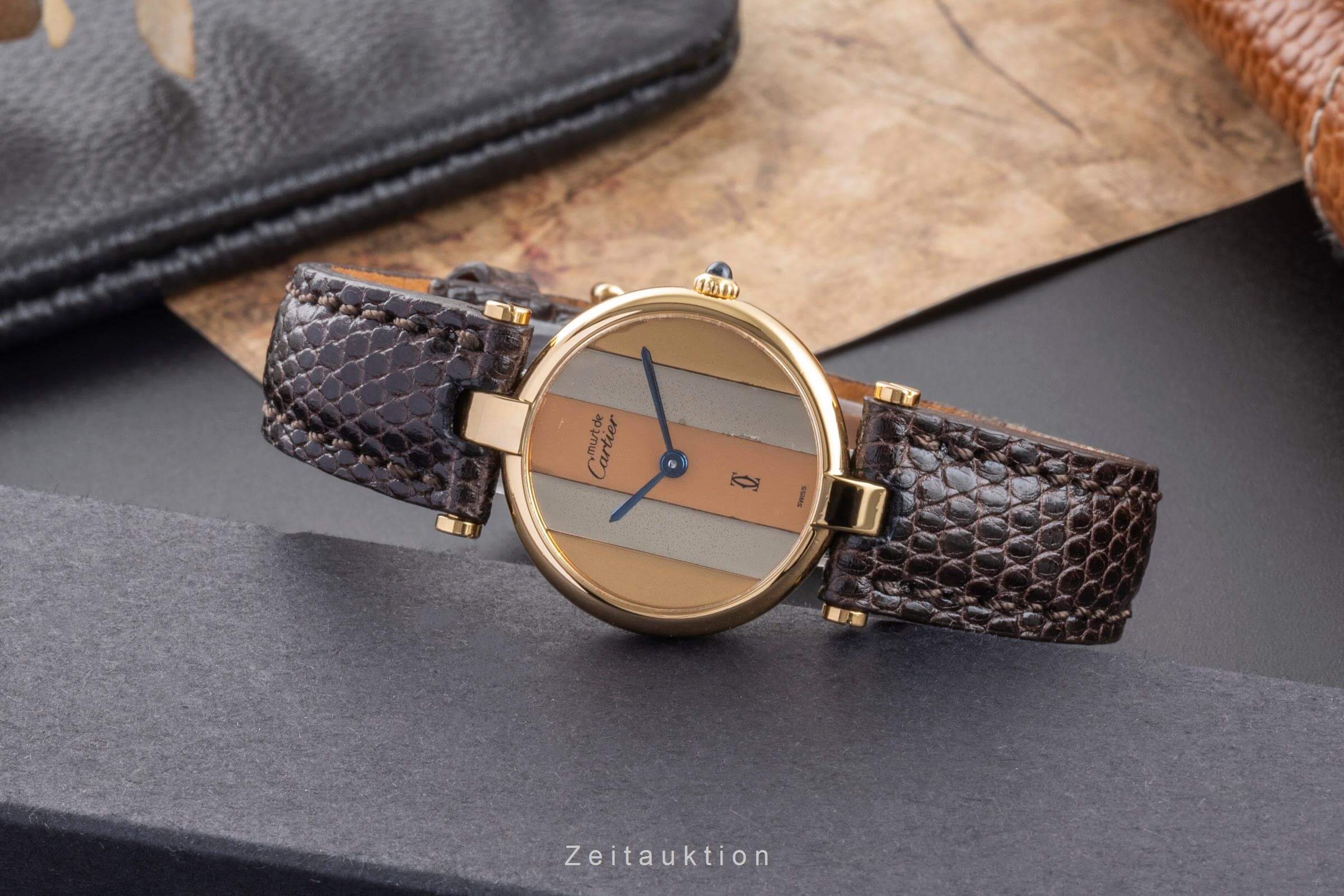 Cartier Vermeil argent doré quartz montre pour femmes  [2406645]