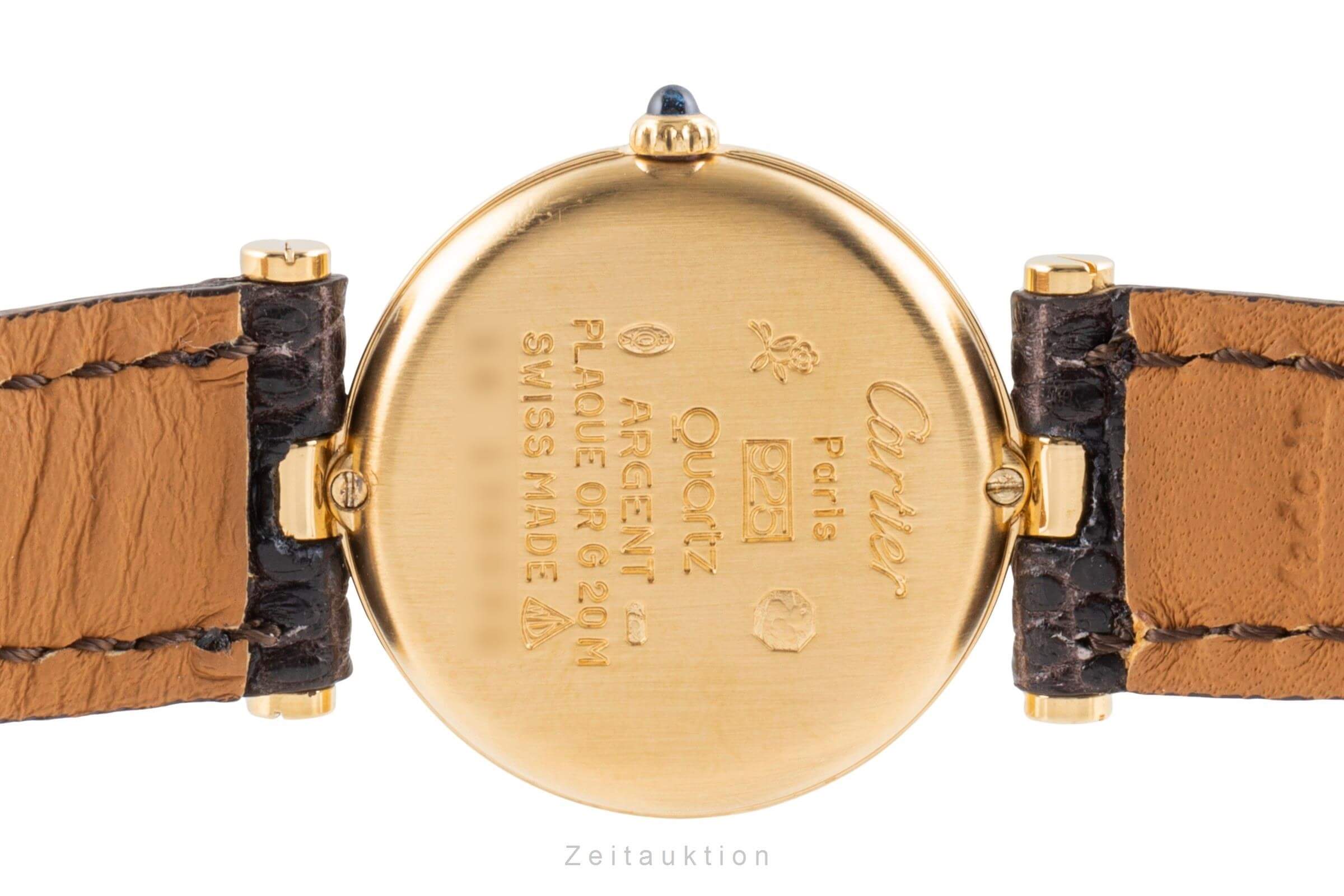 Cartier Vermeil argent doré quartz montre pour femmes  [2406645]