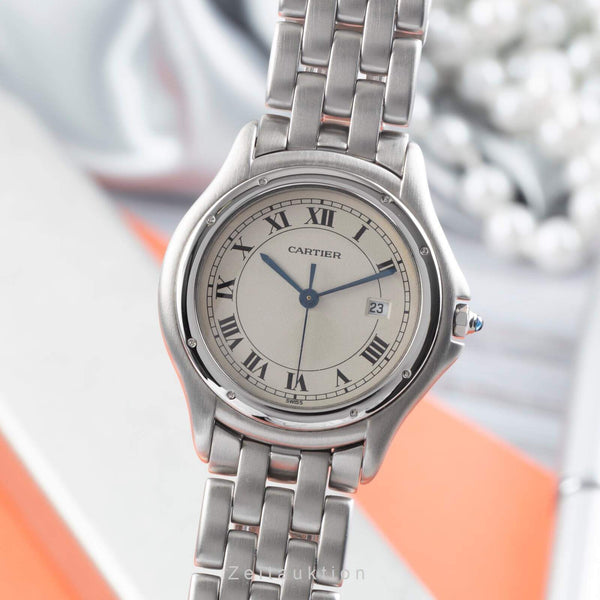 Cartier Cougar steel quartz men's watch W25013B9  [2406682]