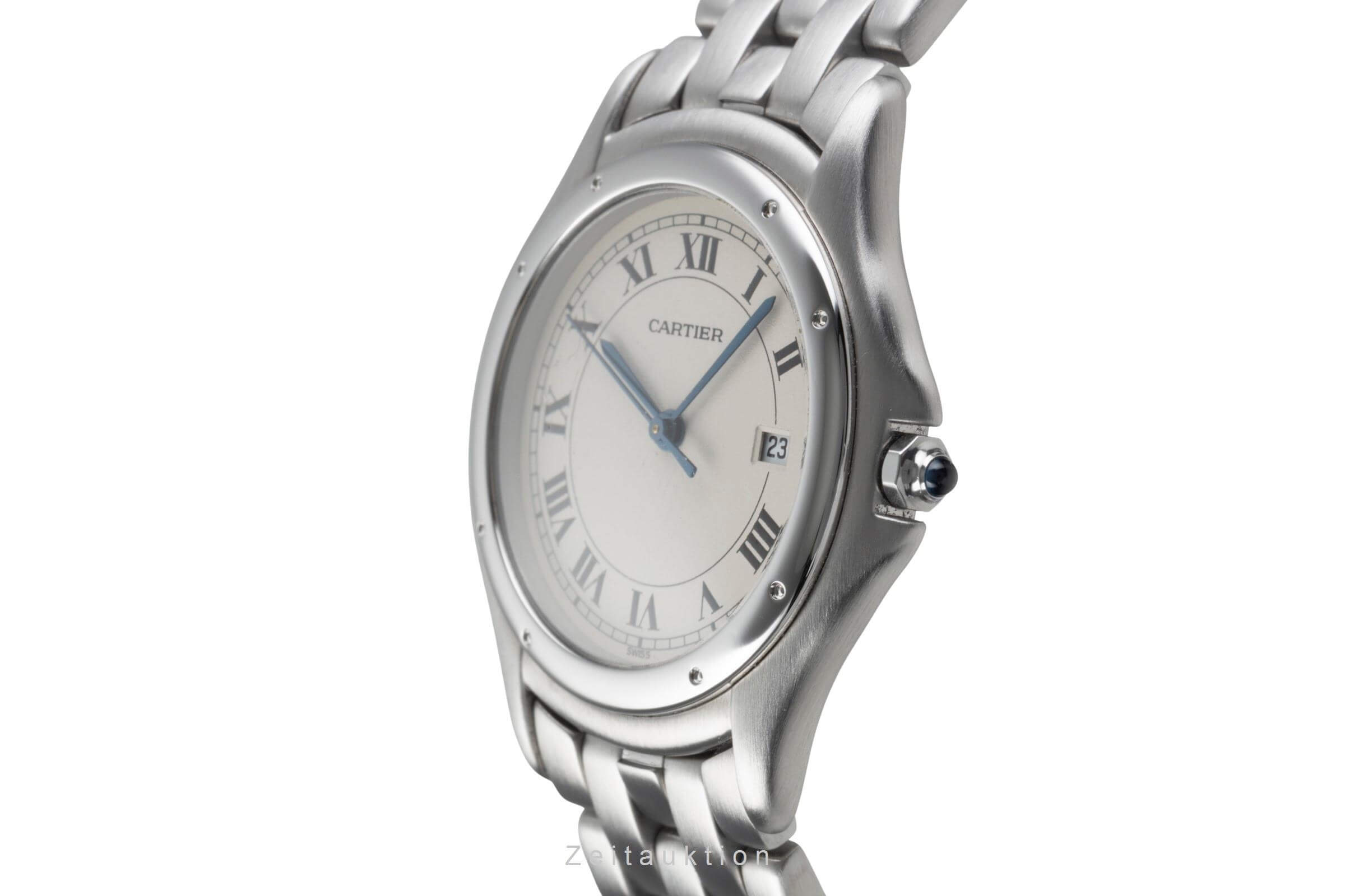 Cartier Cougar steel quartz men's watch W25013B9  [2406682]