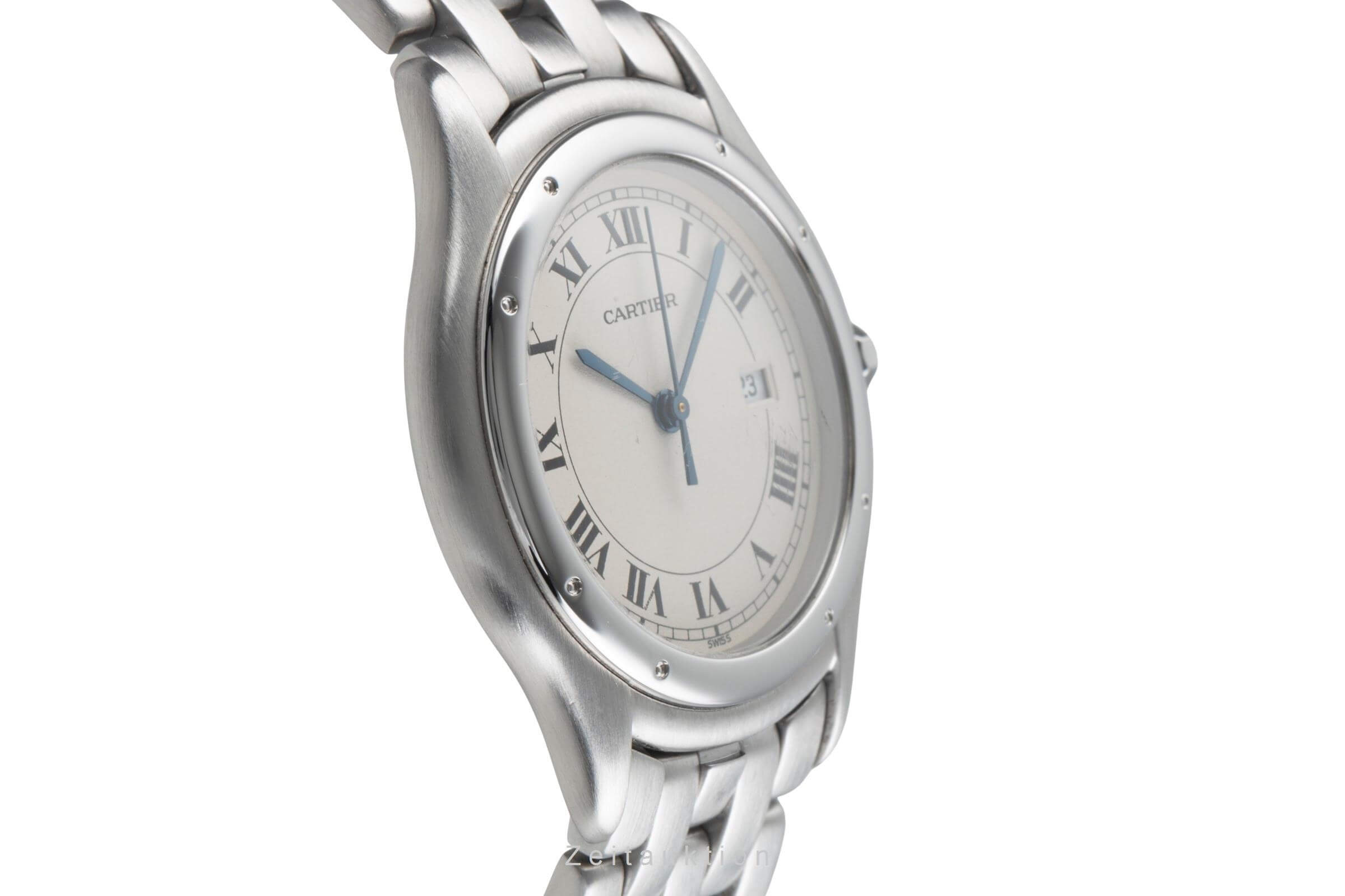 Cartier Cougar steel quartz men's watch W25013B9  [2406682]