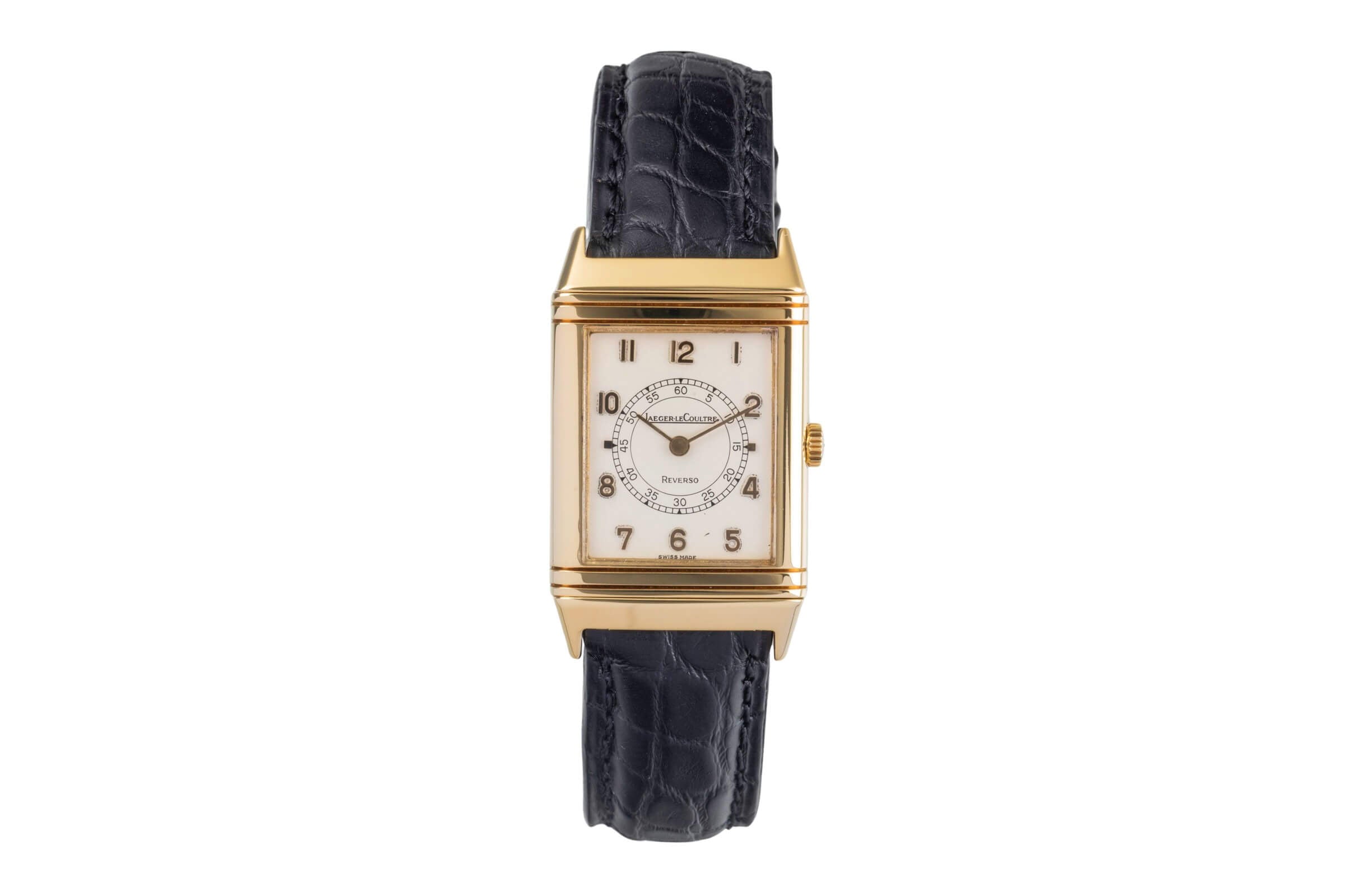 Jaeger LeCoultre Reverso 18K (0,750) Gold Handaufzug Herrenuhr Ref. 6184.21 [2406683]