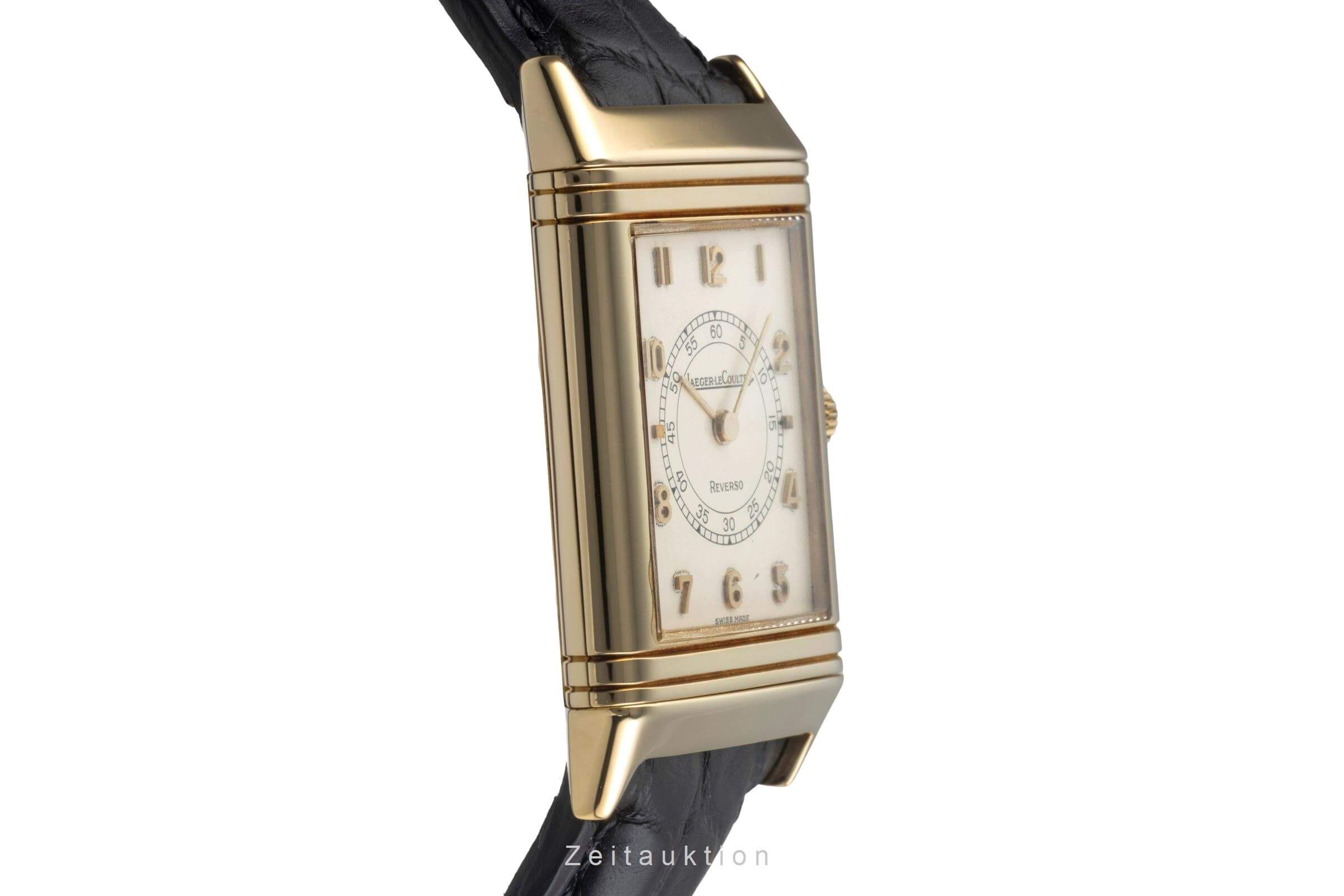 Jaeger LeCoultre Reverso 18K (0,750) Gold Handaufzug Herrenuhr Ref. 6184.21 [2406683]