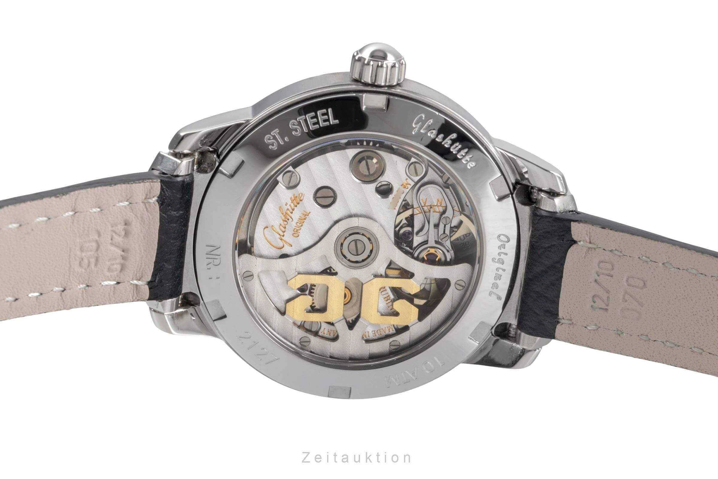 Glashütte Lady Sport acier automatique montre pour femmes 10-33-42-41-04  [2406692]