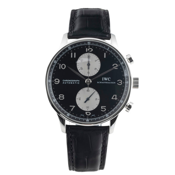 IWC Portugieser chronograph steel automatic men's watch IW371404 LP: 9100EUR  [2500003]