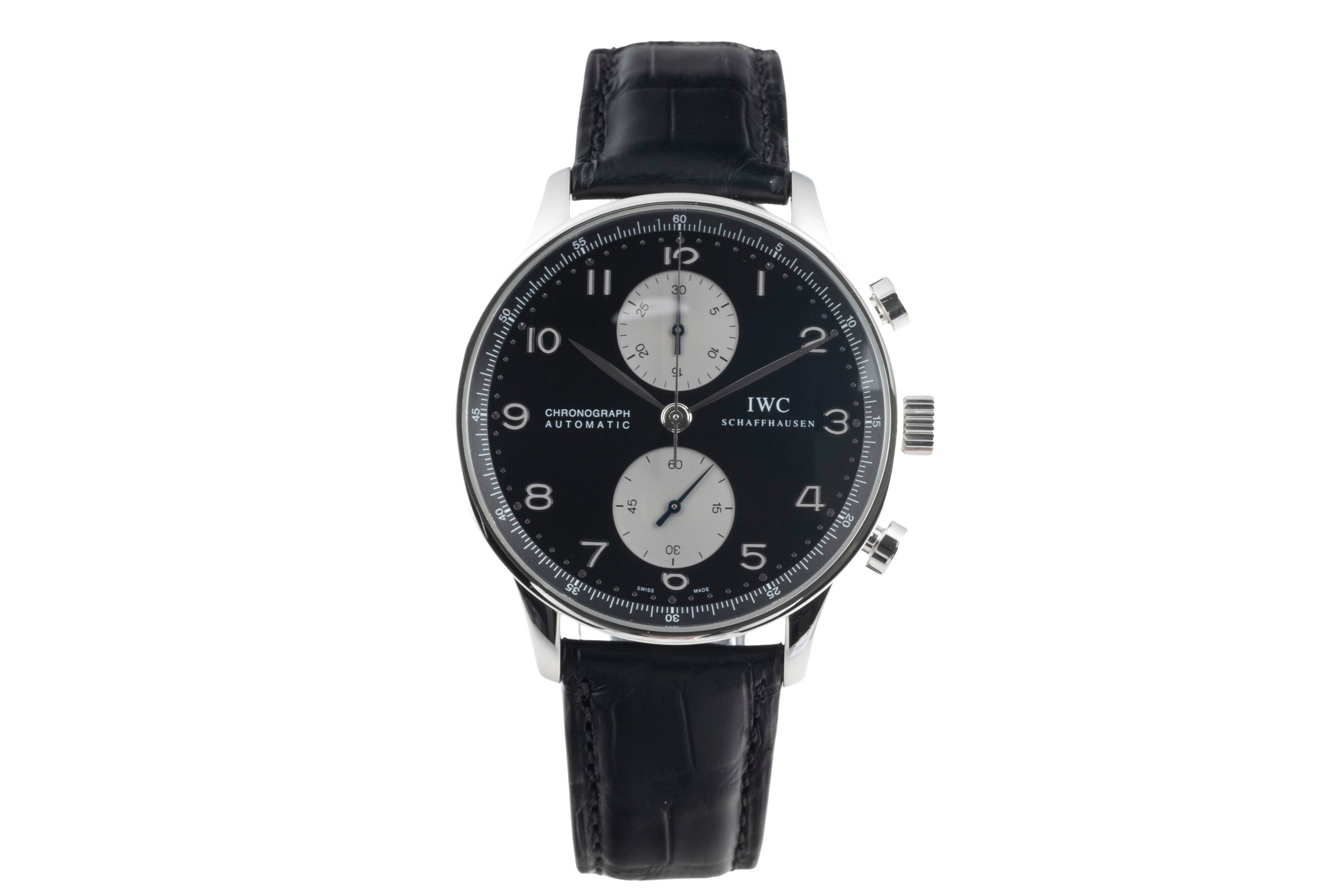 IWC Portugieser cronografo acciaio automatismo orologio da uomo IW371404 LP: 9100EUR  [2500003]