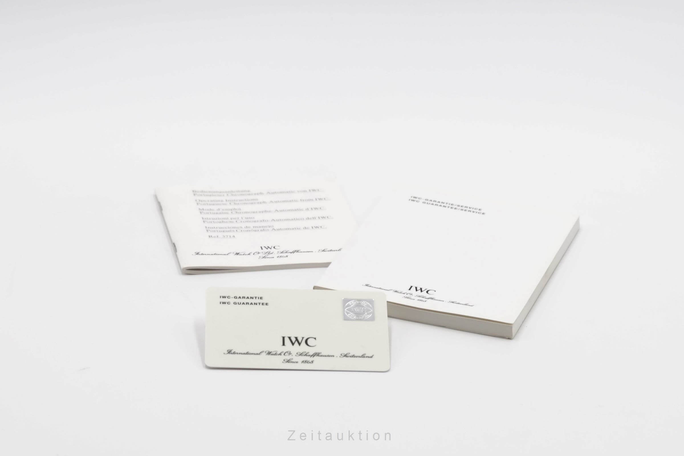 IWC Portugieser chronograph steel automatic men's watch IW371404 LP: 9100EUR  [2500003]