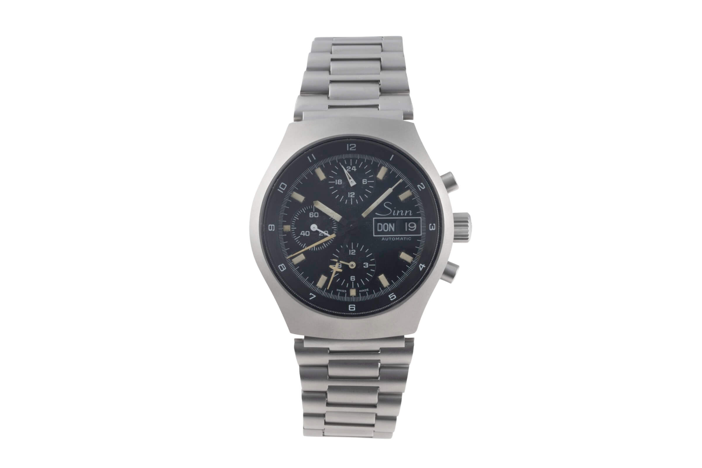 SINN 157 Chronograph Day Date Stahl Automatik Herrenuhr Vintage Ref. 157 [2500017]
