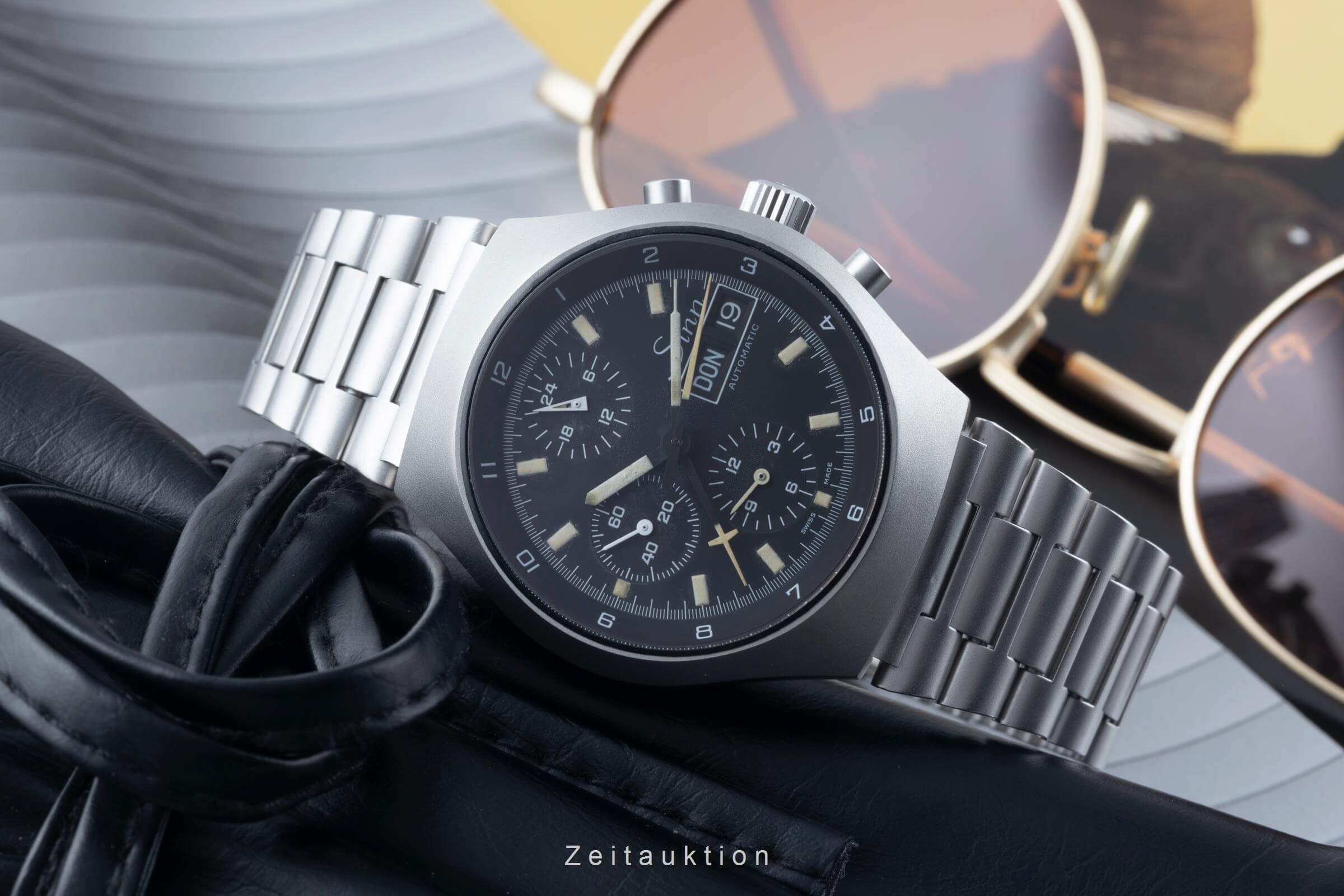 SINN 157 Chronograph Day Date Stahl Automatik Herrenuhr Vintage Ref. 157 [2500017]