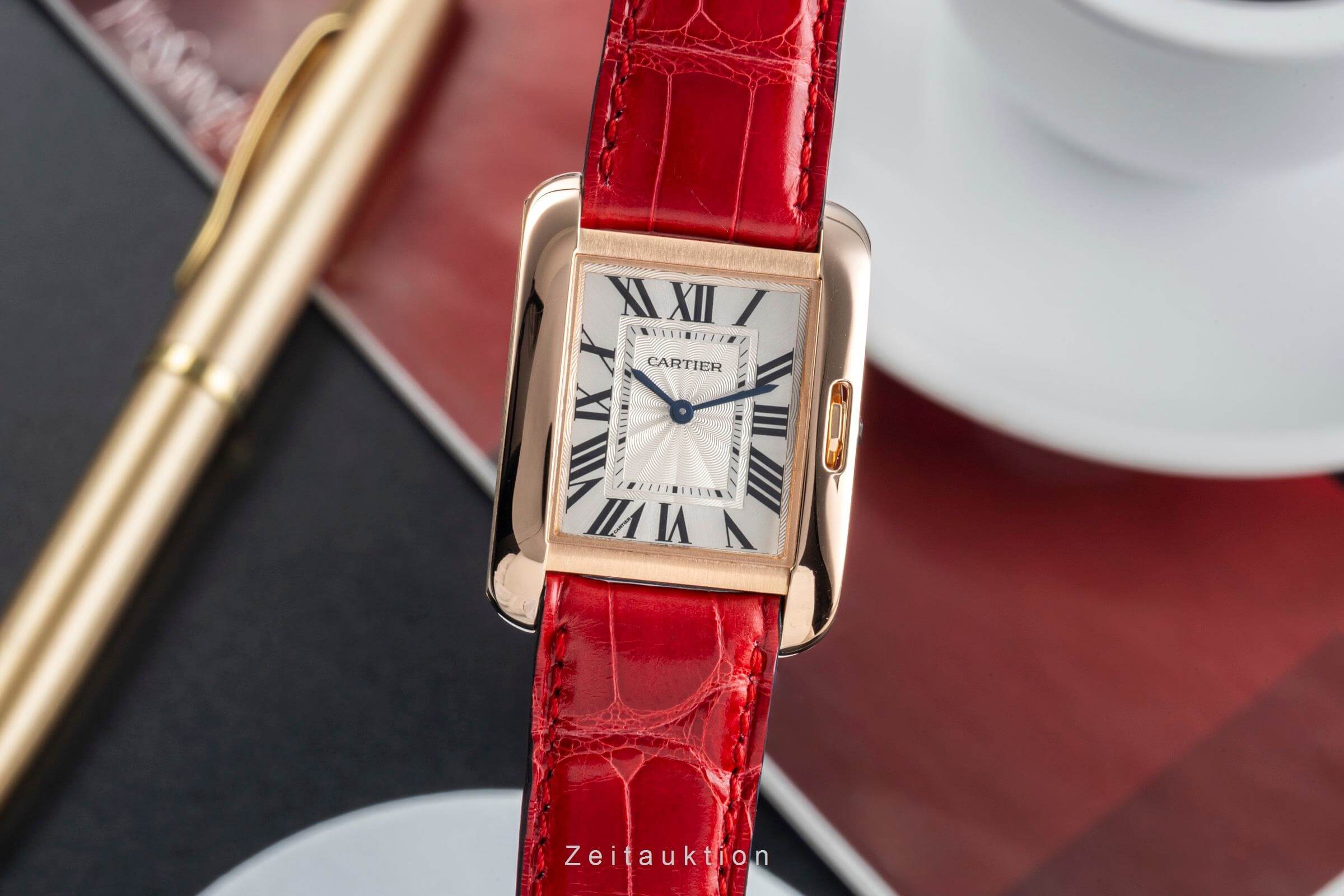 Cartier Tank oro 18 ct quarzo orologio da donna W5310042  [2500021]