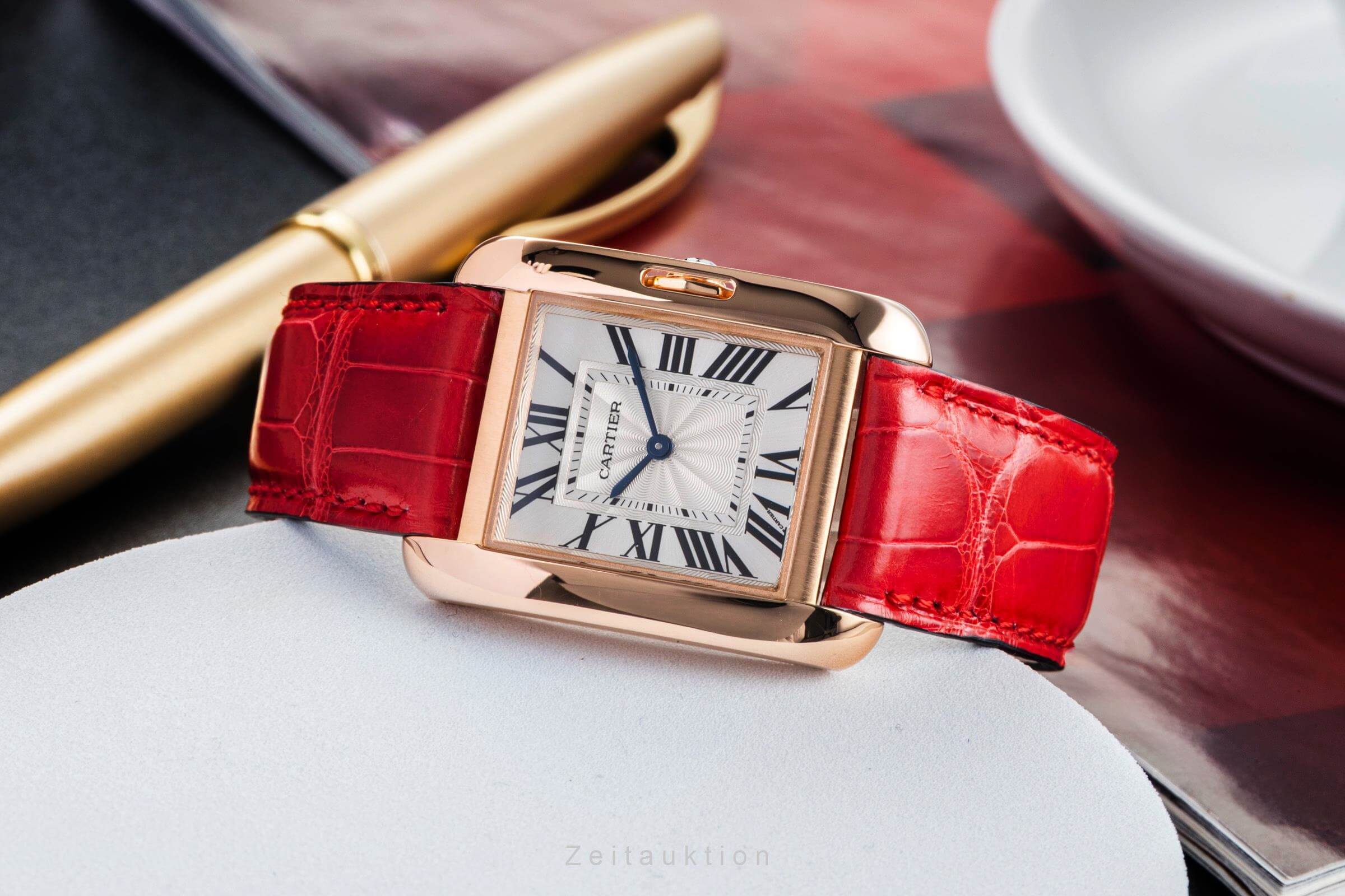 Cartier Tank oro 18 ct quarzo orologio da donna W5310042  [2500021]