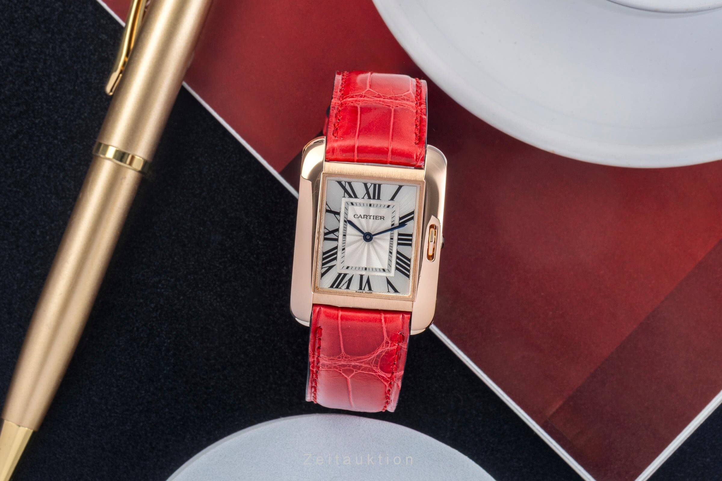 Cartier Tank oro 18 ct quarzo orologio da donna W5310042  [2500021]