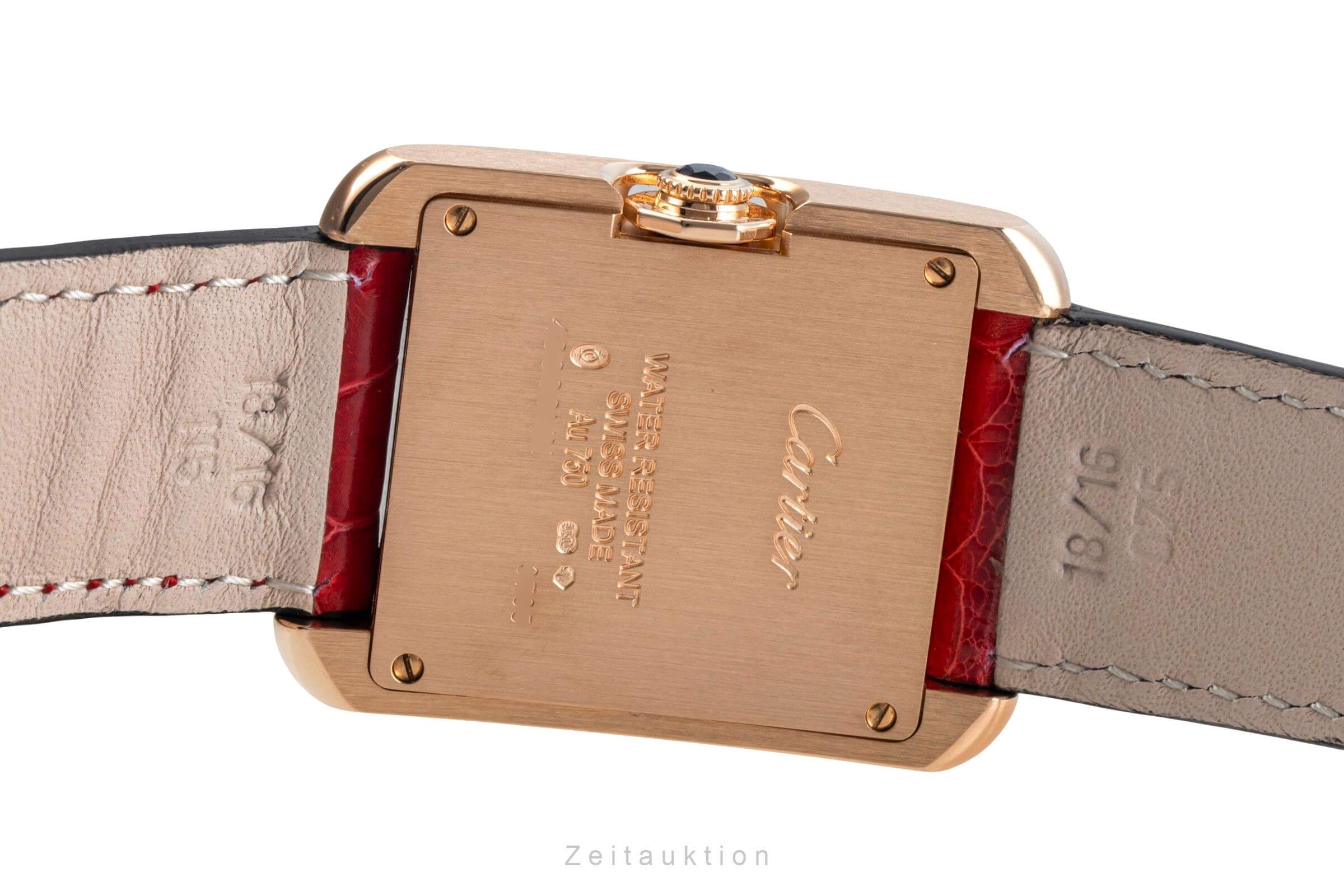 Cartier Tank oro 18 ct quarzo orologio da donna W5310042  [2500021]