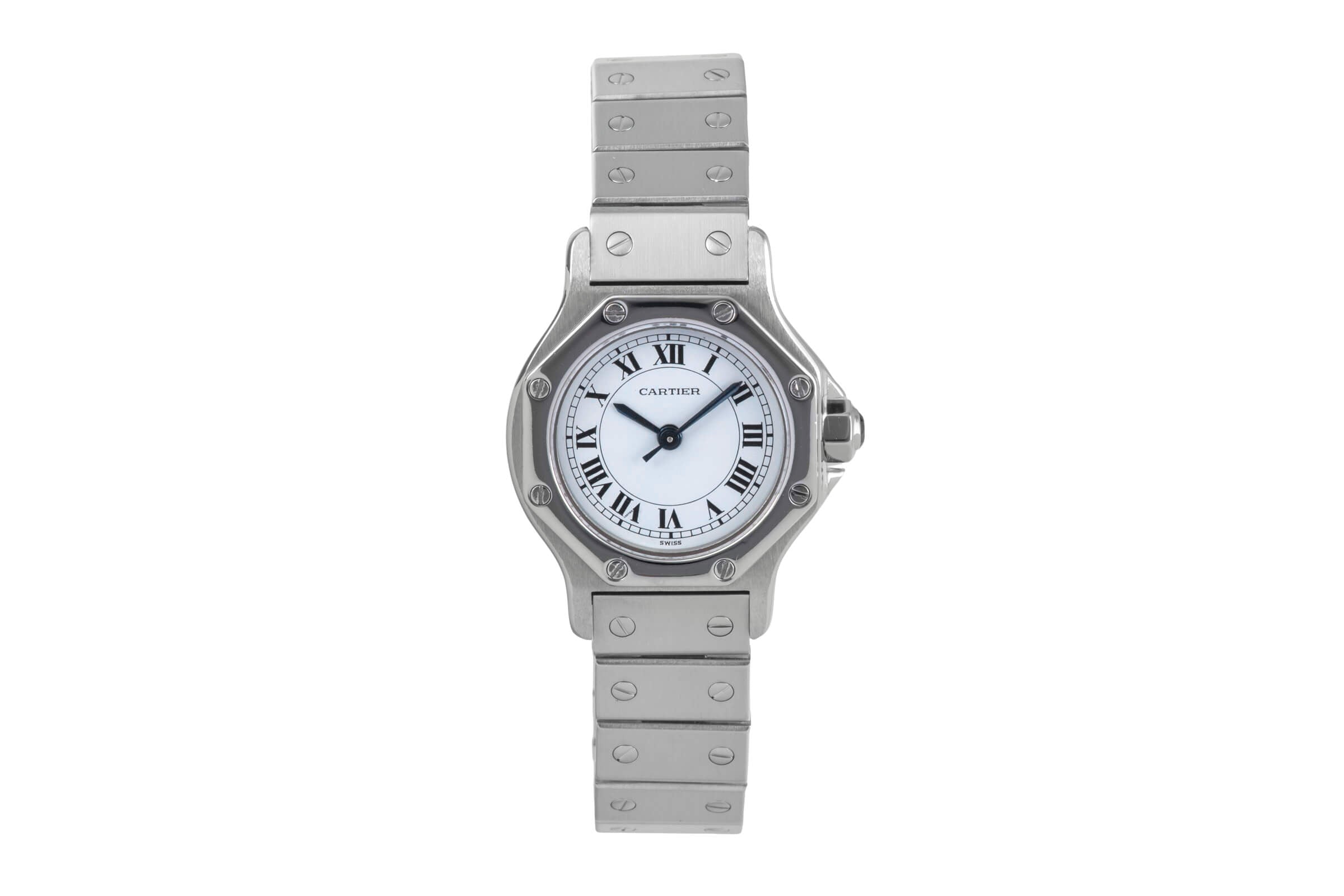 Cartier Santos steel automatic women's watch 0906  [2500050]