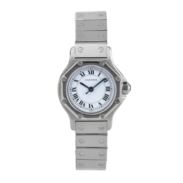Cartier Santos steel automatic women's watch 0906  [2500050]