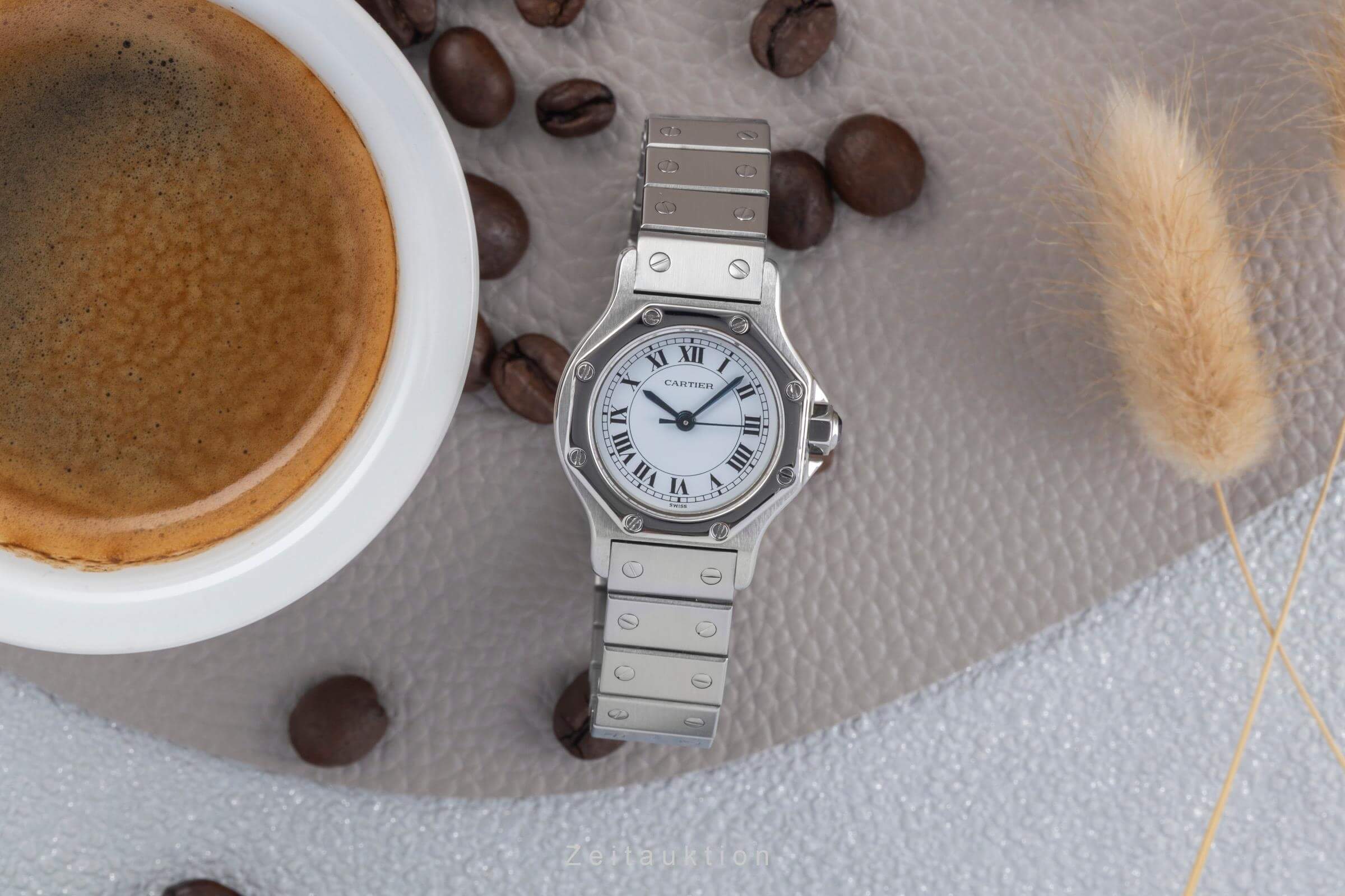 Cartier Santos steel automatic women's watch 0906  [2500050]