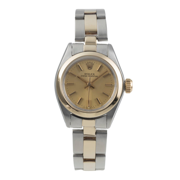 Rolex Oyster Perpetual acero / oro automático reloj para damas  6718 Vintage  [2500056]