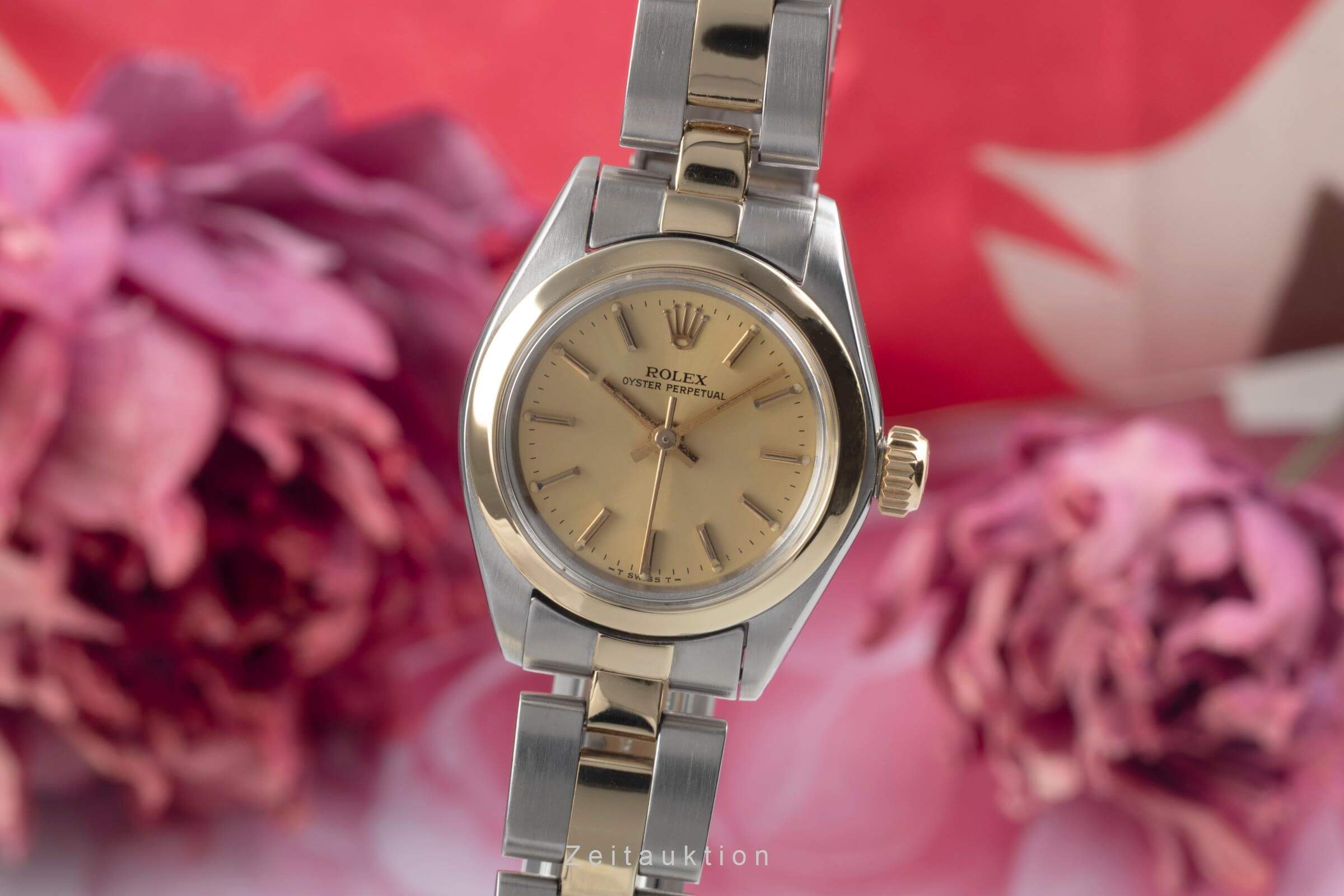 Rolex Oyster Perpetual acero / oro automático reloj para damas  6718 Vintage  [2500056]