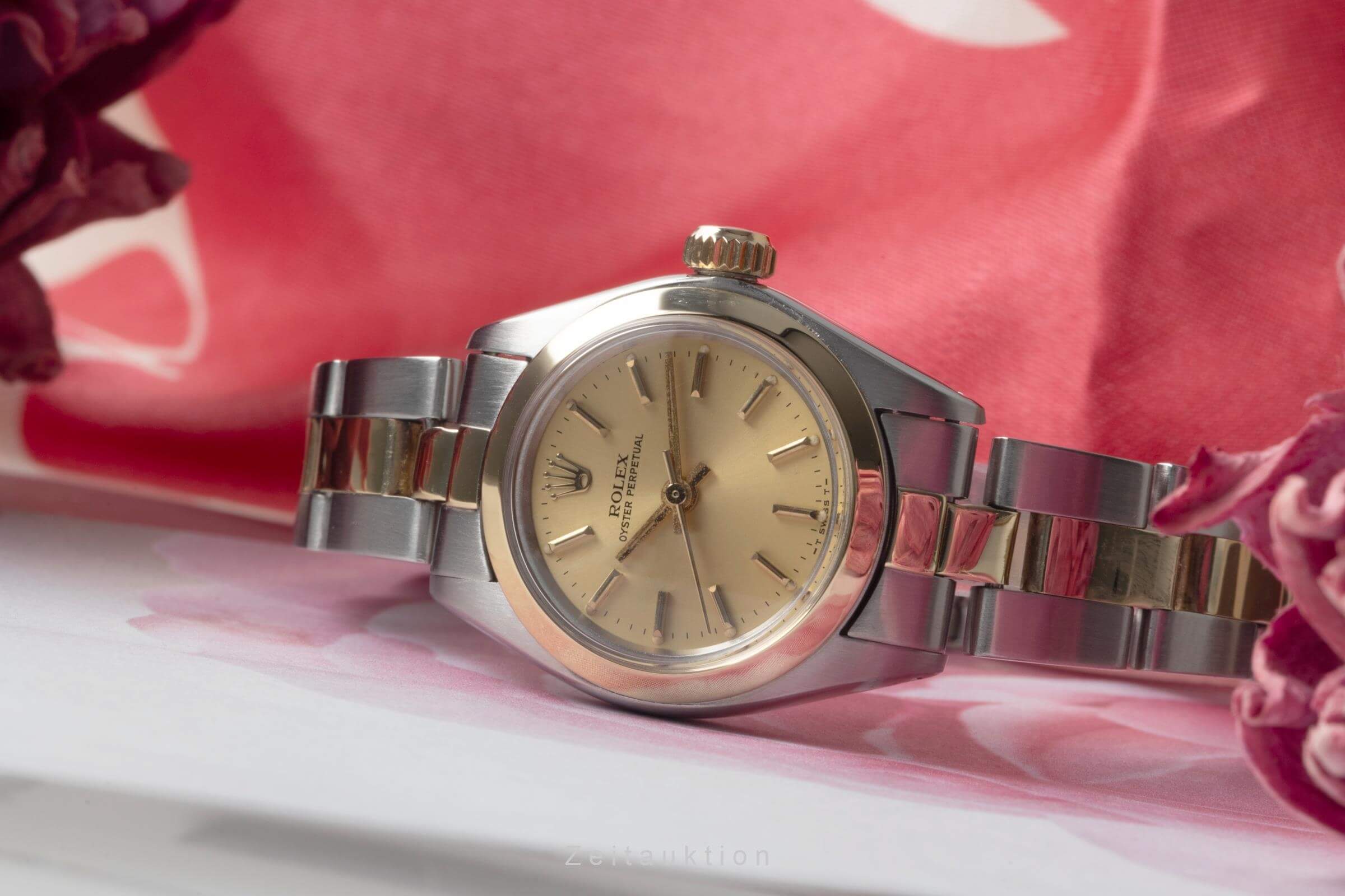 Rolex Oyster Perpetual acero / oro automático reloj para damas  6718 Vintage  [2500056]