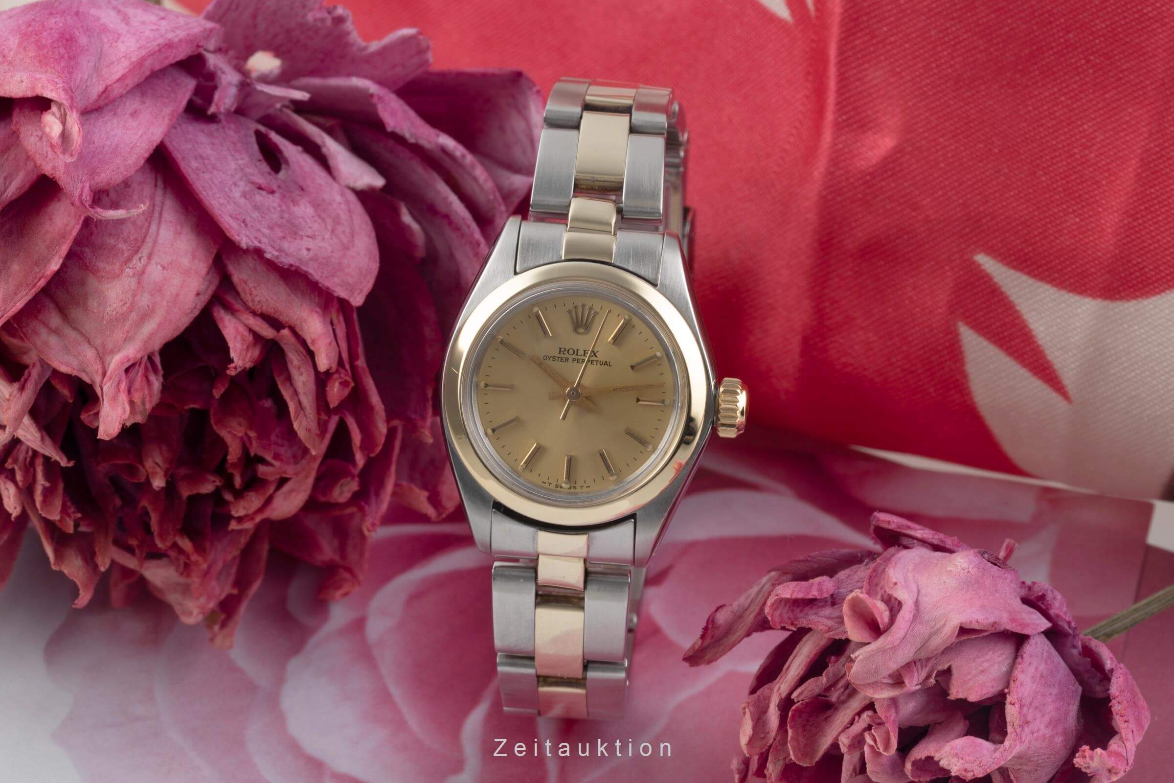 Rolex Oyster Perpetual acero / oro automático reloj para damas  6718 Vintage  [2500056]