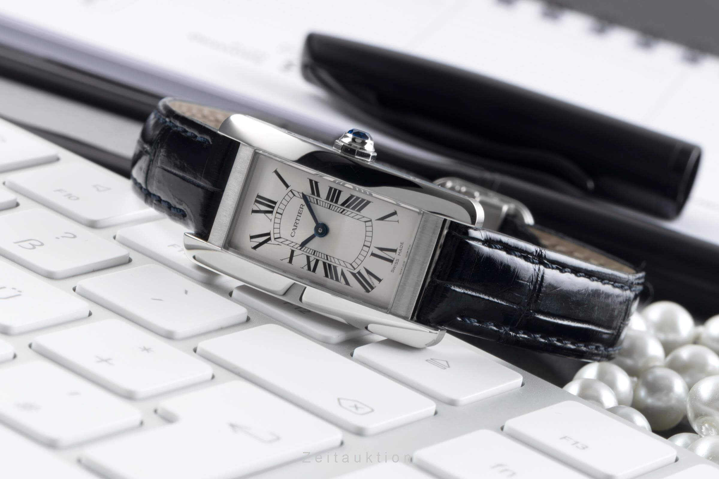 Cartier Tank Américaine acero cuarzo reloj para damas  WSTA0016 LP: 4300EUR  [2500094]