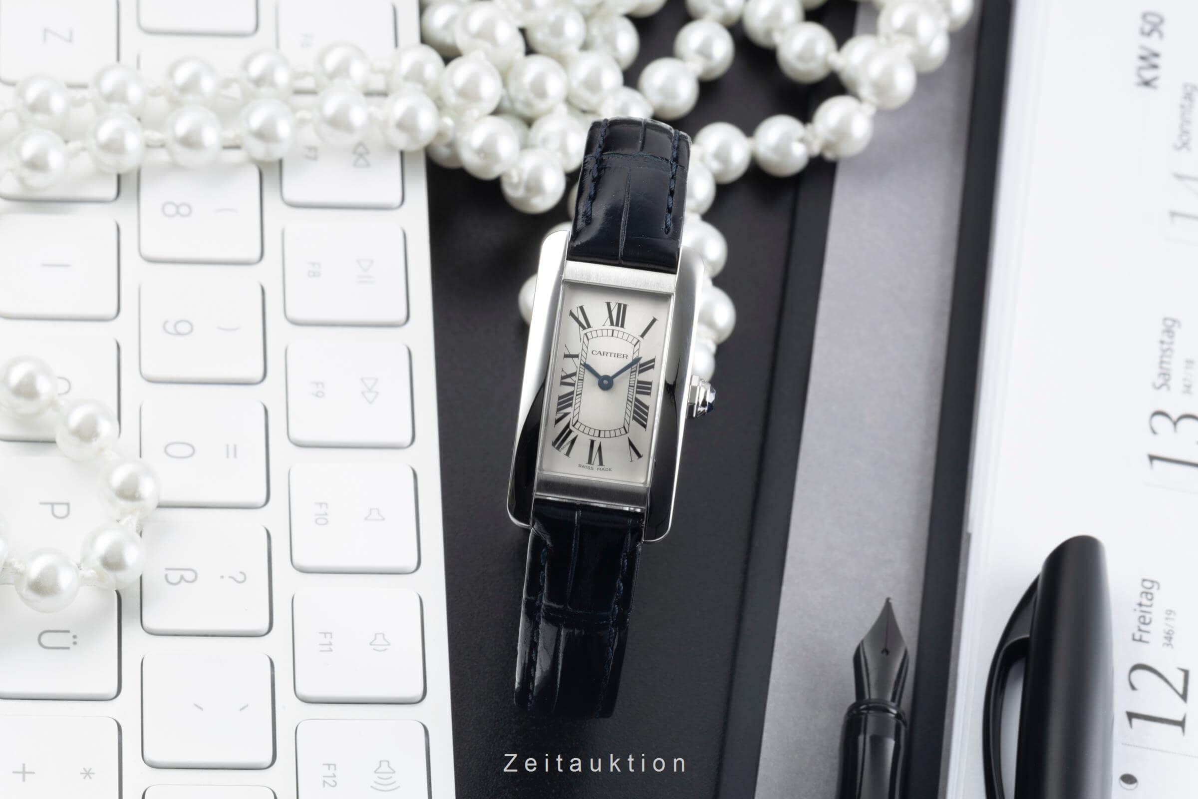 Cartier Tank Américaine acero cuarzo reloj para damas  WSTA0016 LP: 4300EUR  [2500094]