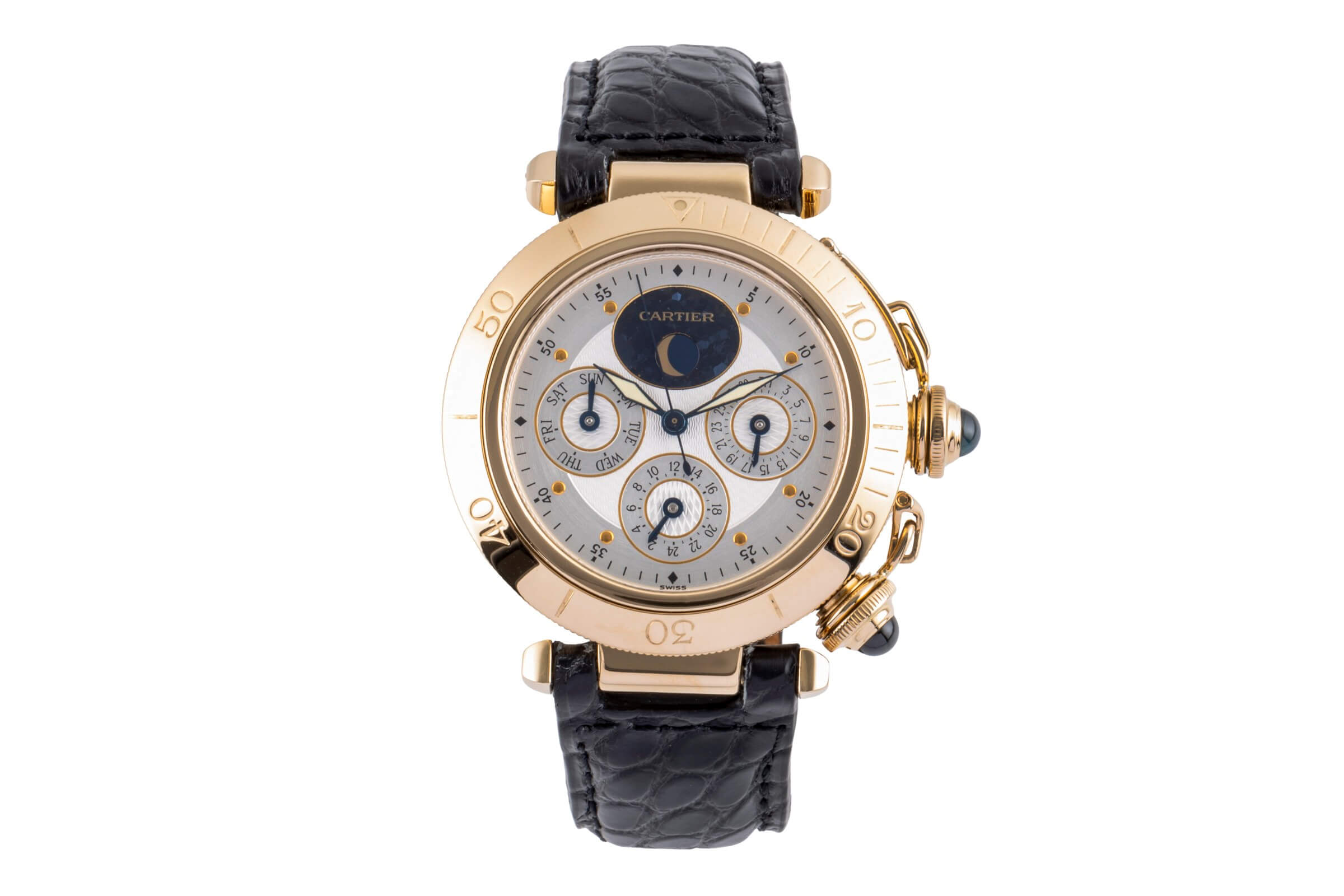 Cartier Pasha oro 18 ct automatismo orologio da uomo W3008751  [2500125]