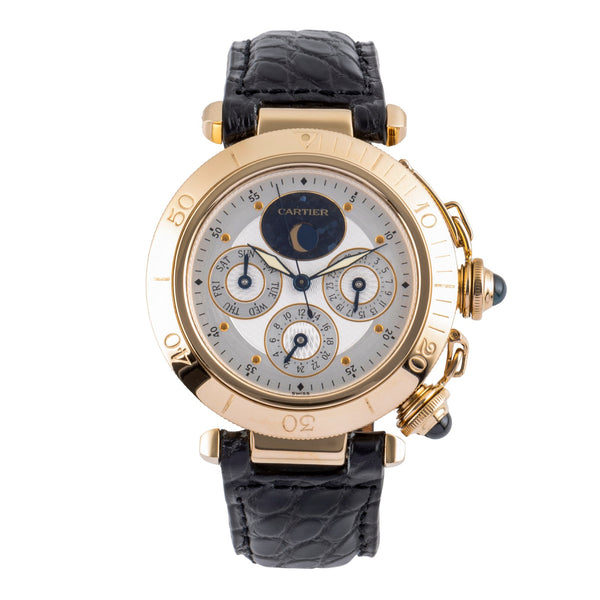 Cartier Pasha oro 18 ct automatismo orologio da uomo W3008751  [2500125]
